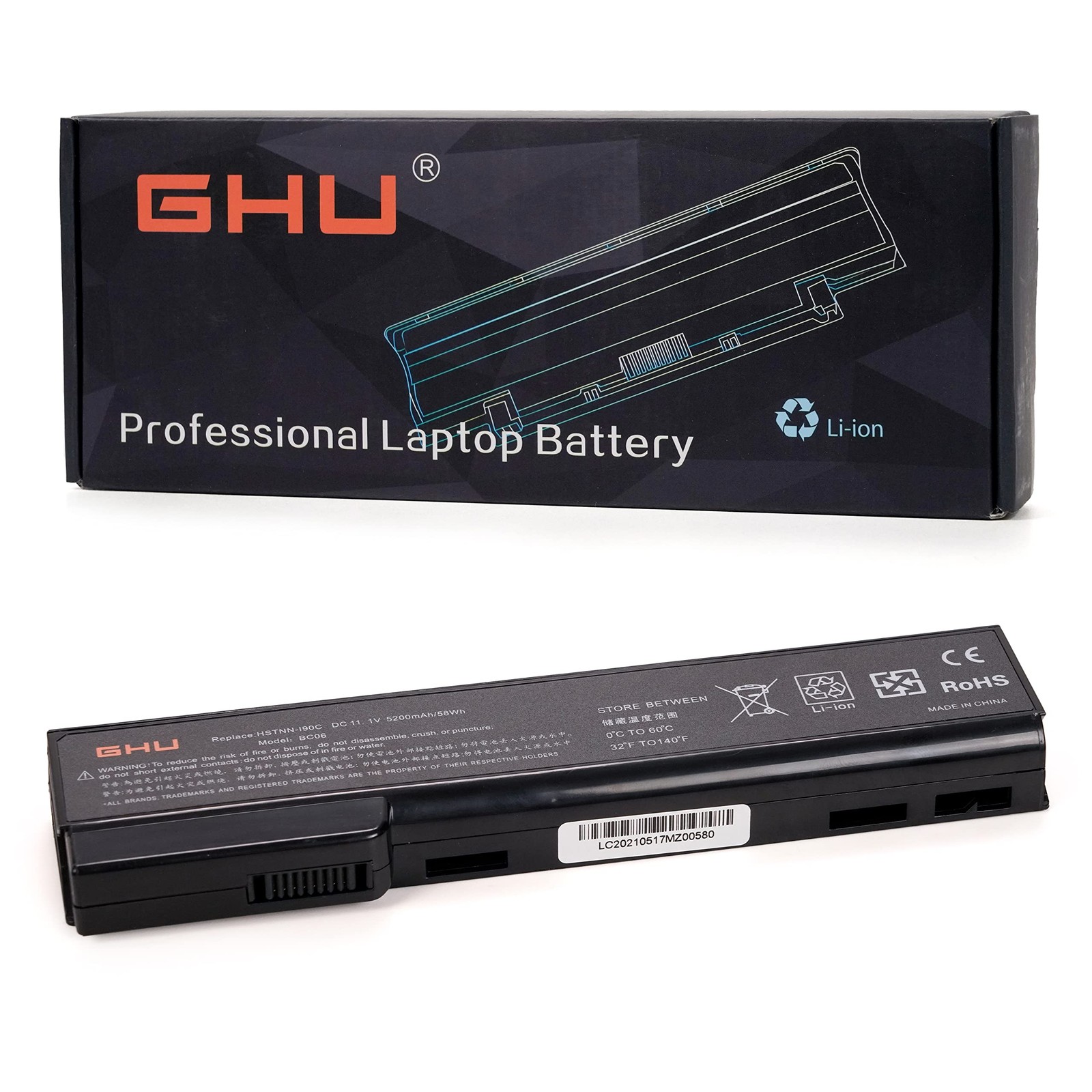 GHU New Laptop Battery 58 WH Replacement for CC06 CC06xl QK642AA 628666-001 6286