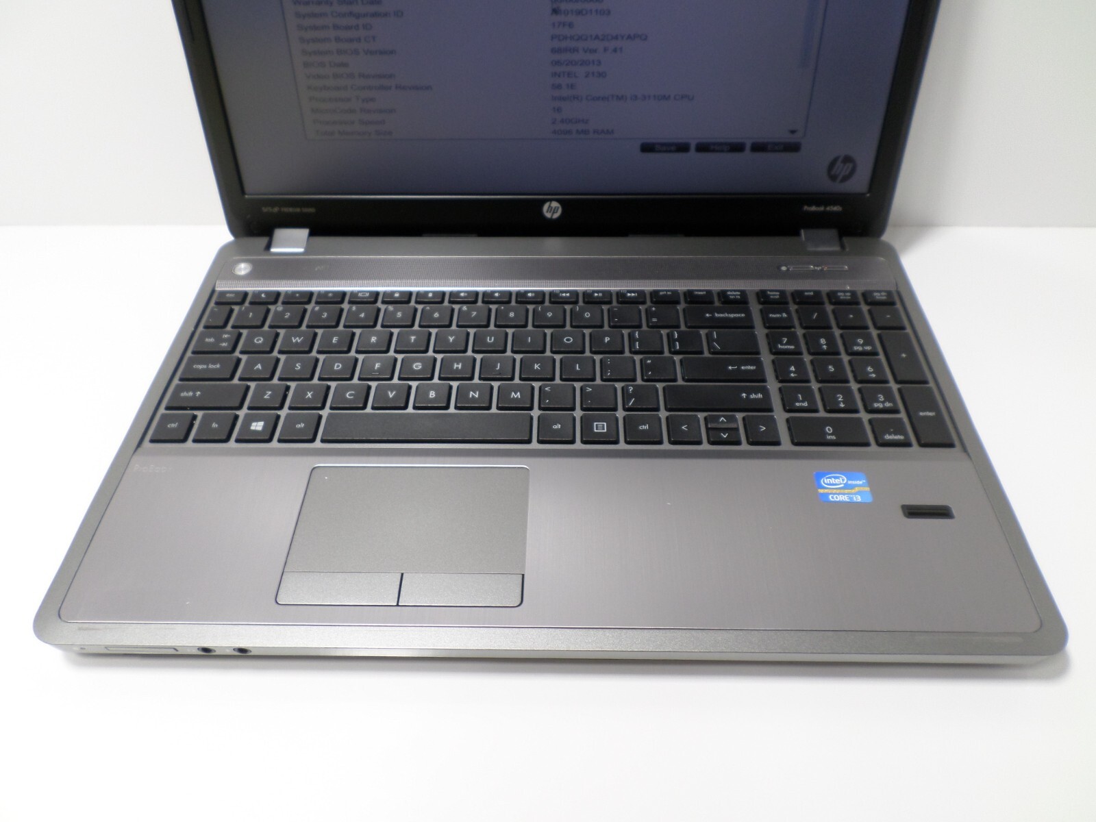 Hp ProBook 4540s i3-3110M@2.40Ghz, 4GB RAM, No HD/No OS