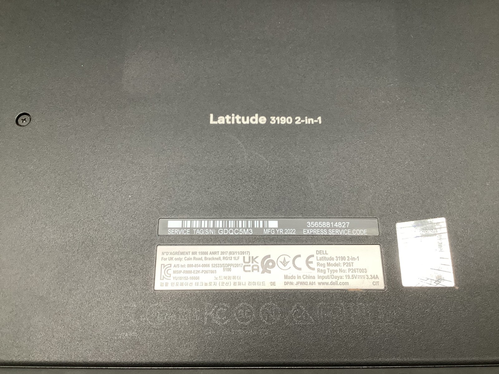 Dell Latitude 3190 2-in-1 11.6″ Pentium Silver N5030 @1.10GHz 4GB RAM 128GB Read