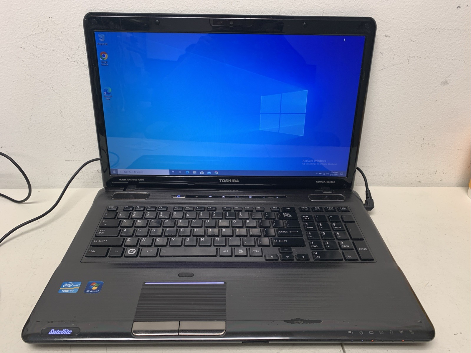 Toshiba Satellite P755 15.6” Intel i7-2670QM@2.20GHz 12GB RAM 500Gb HDD WIN 10