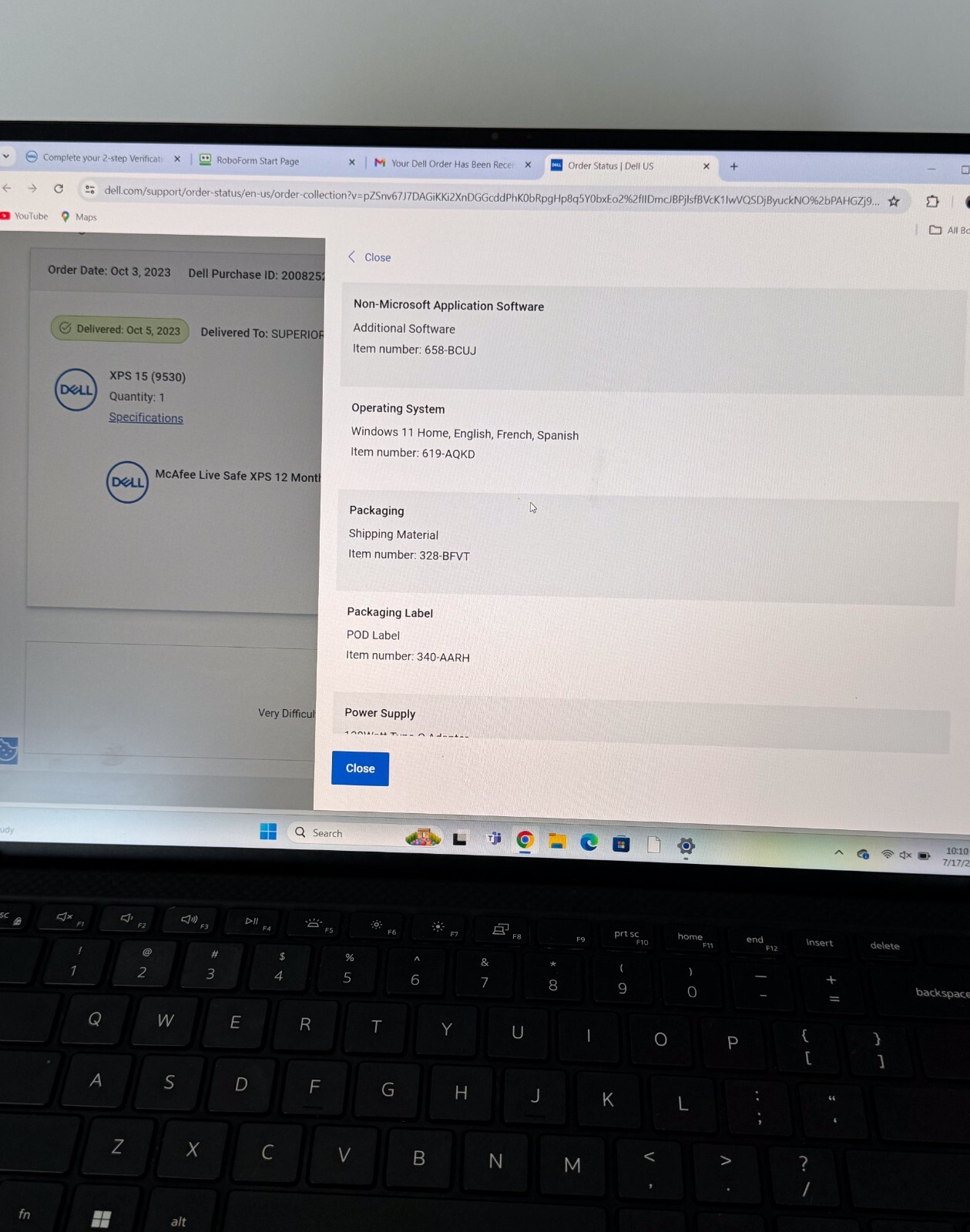 Dell XPS 15 9530 15.6″ (512GB SSD, Intel Core i7-13700H, 5.00GHz, 16GB RAM,…