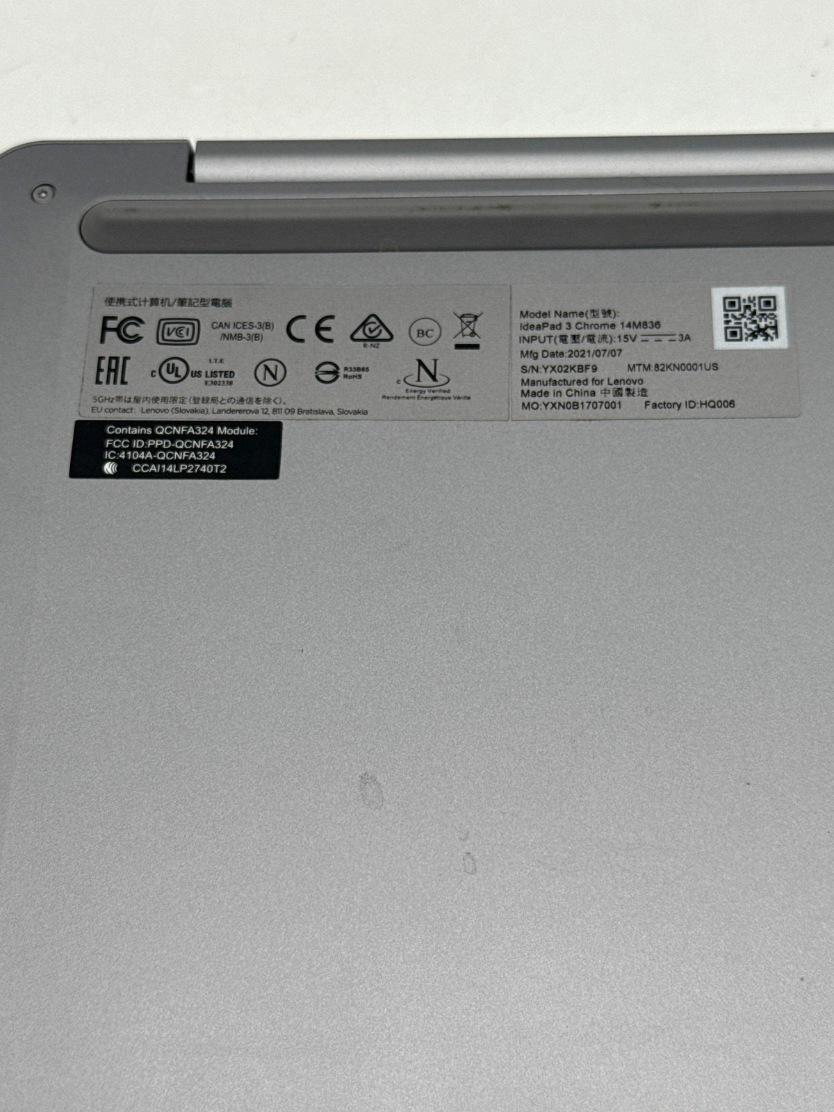 Lenovo IdeaPad 3 Chrome 14M836 MT8183 4GB RAM 64GB HDD – Used