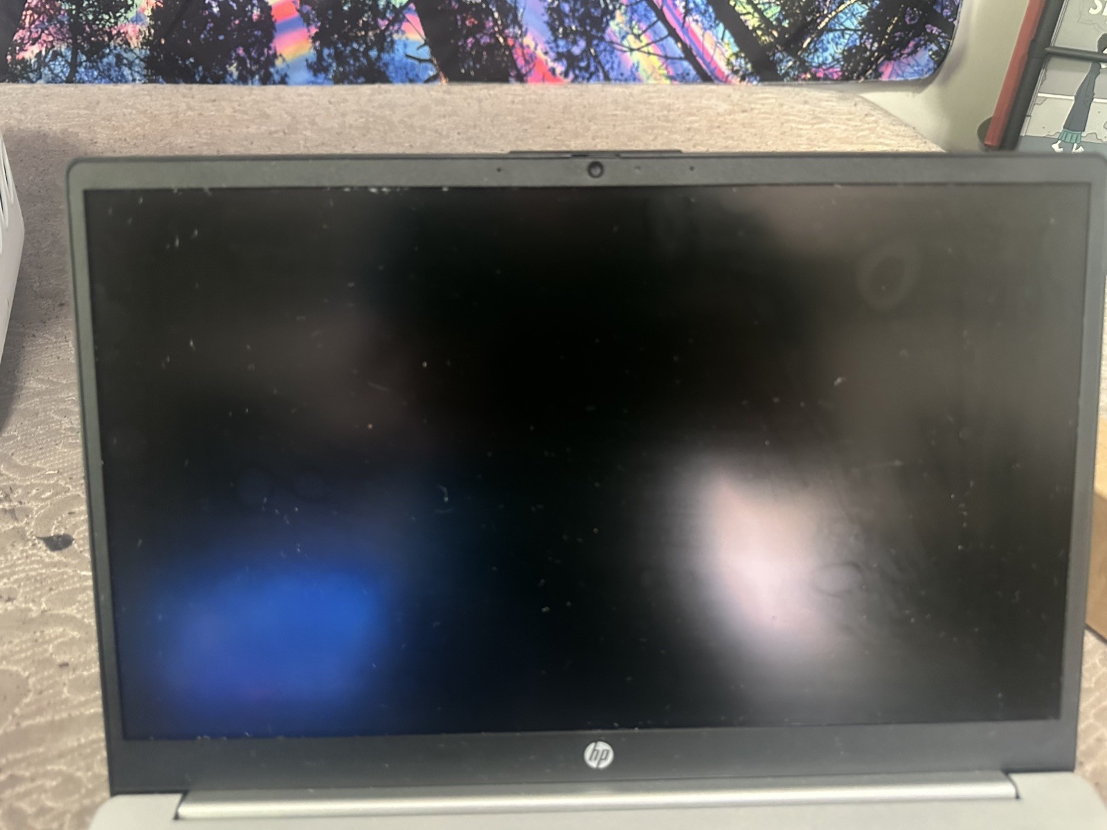 Slightly Used Silver HP Laptop Ryzen 700 Series Graphics 8 GB