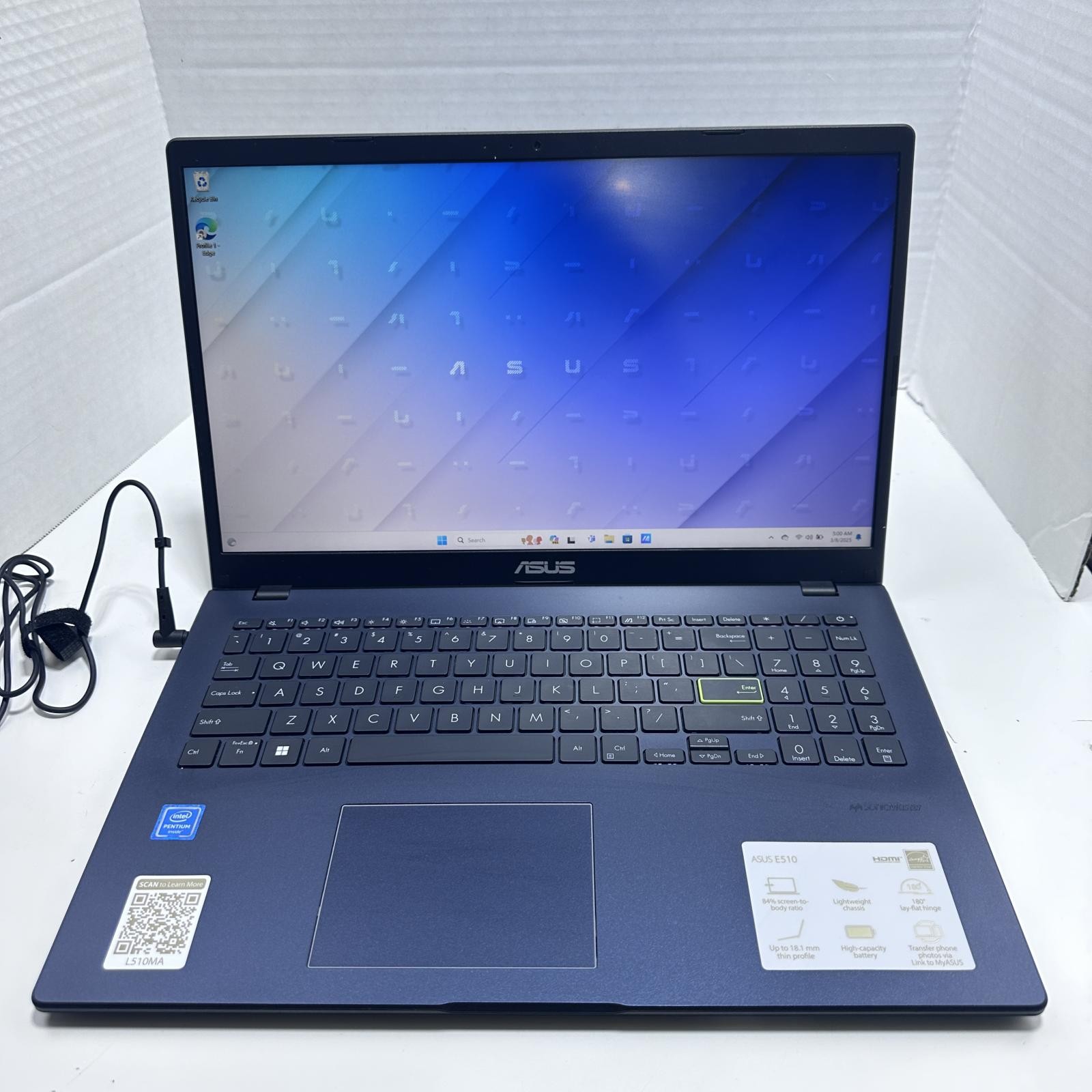 ASUS VivoBook 15.6″ FHD Laptop, Intel Pentium N5030, 4GB RAM, 128GB, Windows 11