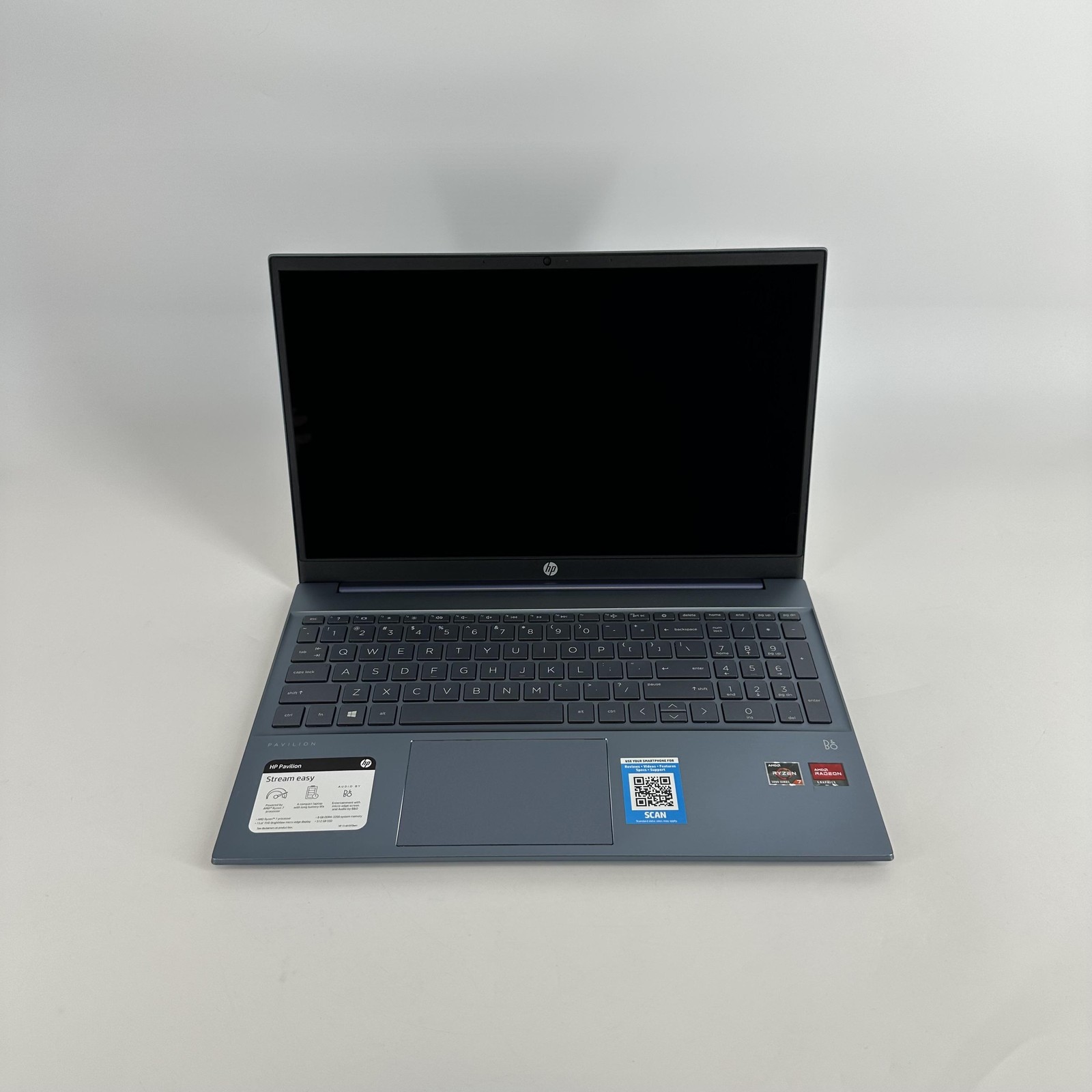 HP Pavilion 15 Blue FHD 1.8 GHz Ryzen 7 5700U 8GB RAM 512GB SSD Excellent