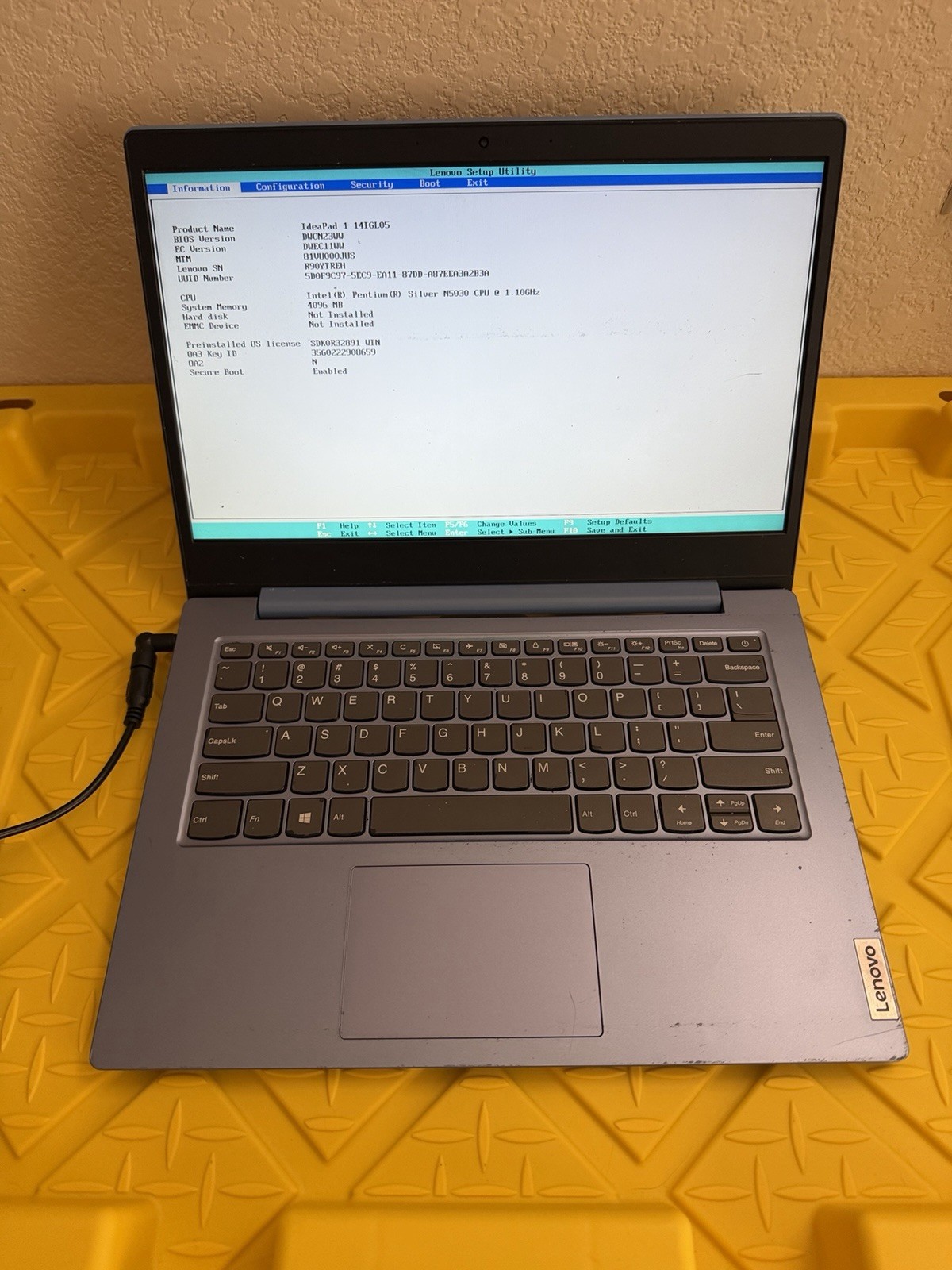 Lenovo IdeaPad 1 14IGL7 14″ Pentium Silver N5030 1.1GHz 4GB RAM No SSD