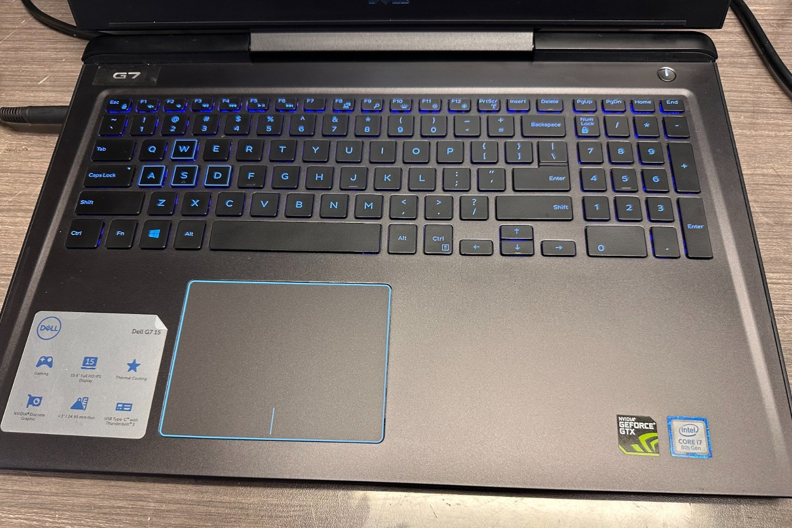 DELL G7 15 7588 i7-8750H 16GB | 512 SSD GTX 1060 Max Q Win 11 Home