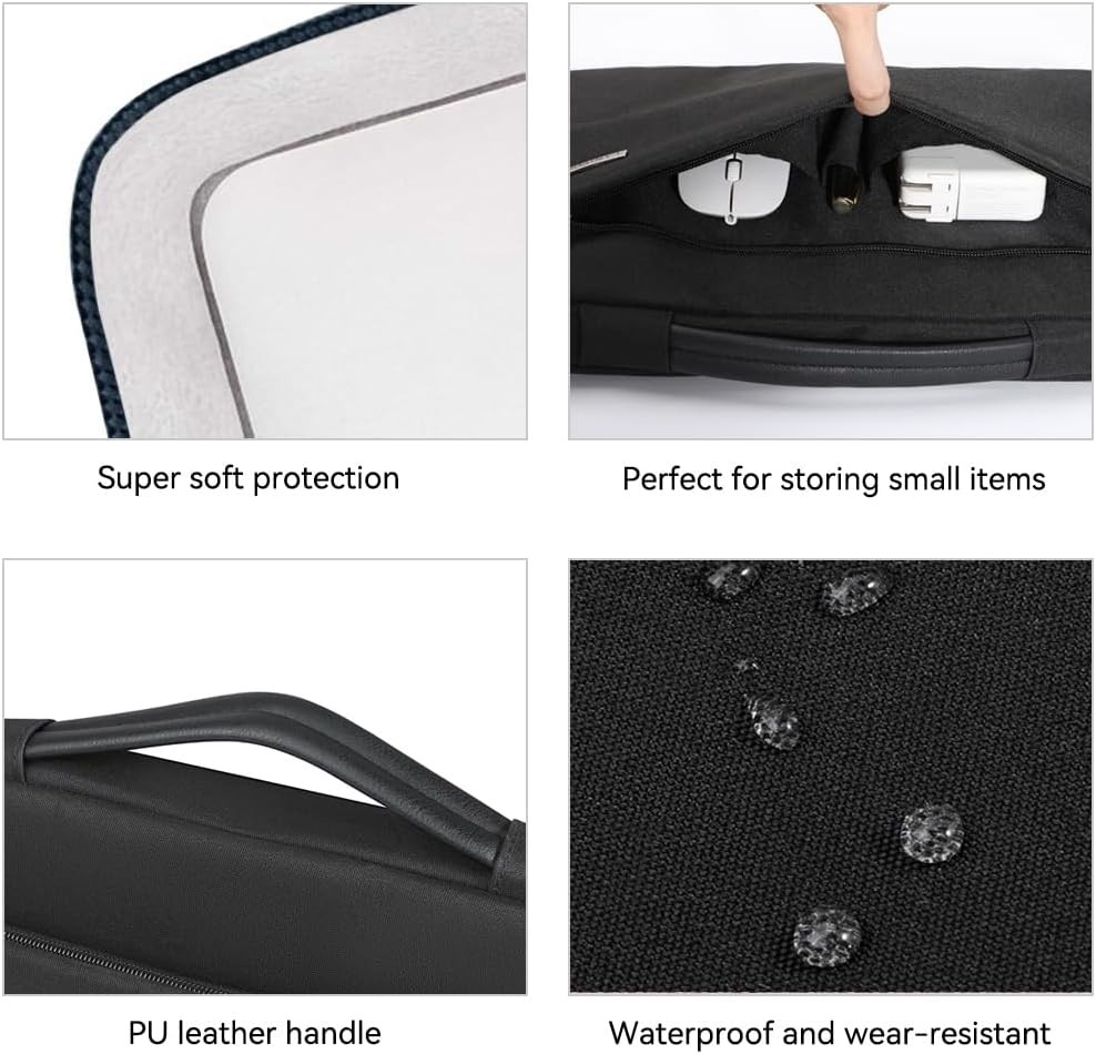 360° Laptop Sleeve Case 13 13.6 Inch Compatible with MacBook Air 13 M1/M2/M3/M4