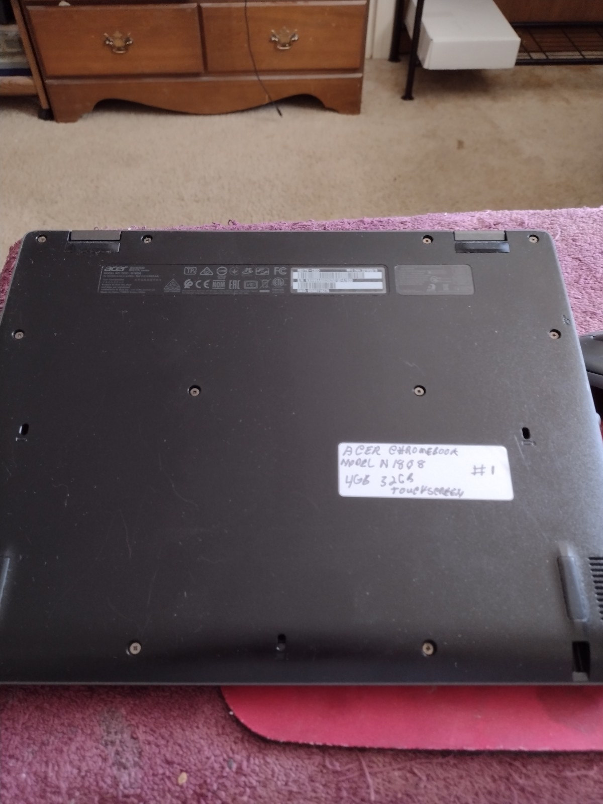 Acer Chromebook Spin 512 R851TN-C9DD Flip N4100 32GB 12″TOUCH NX.H99AA.002 CLEAN