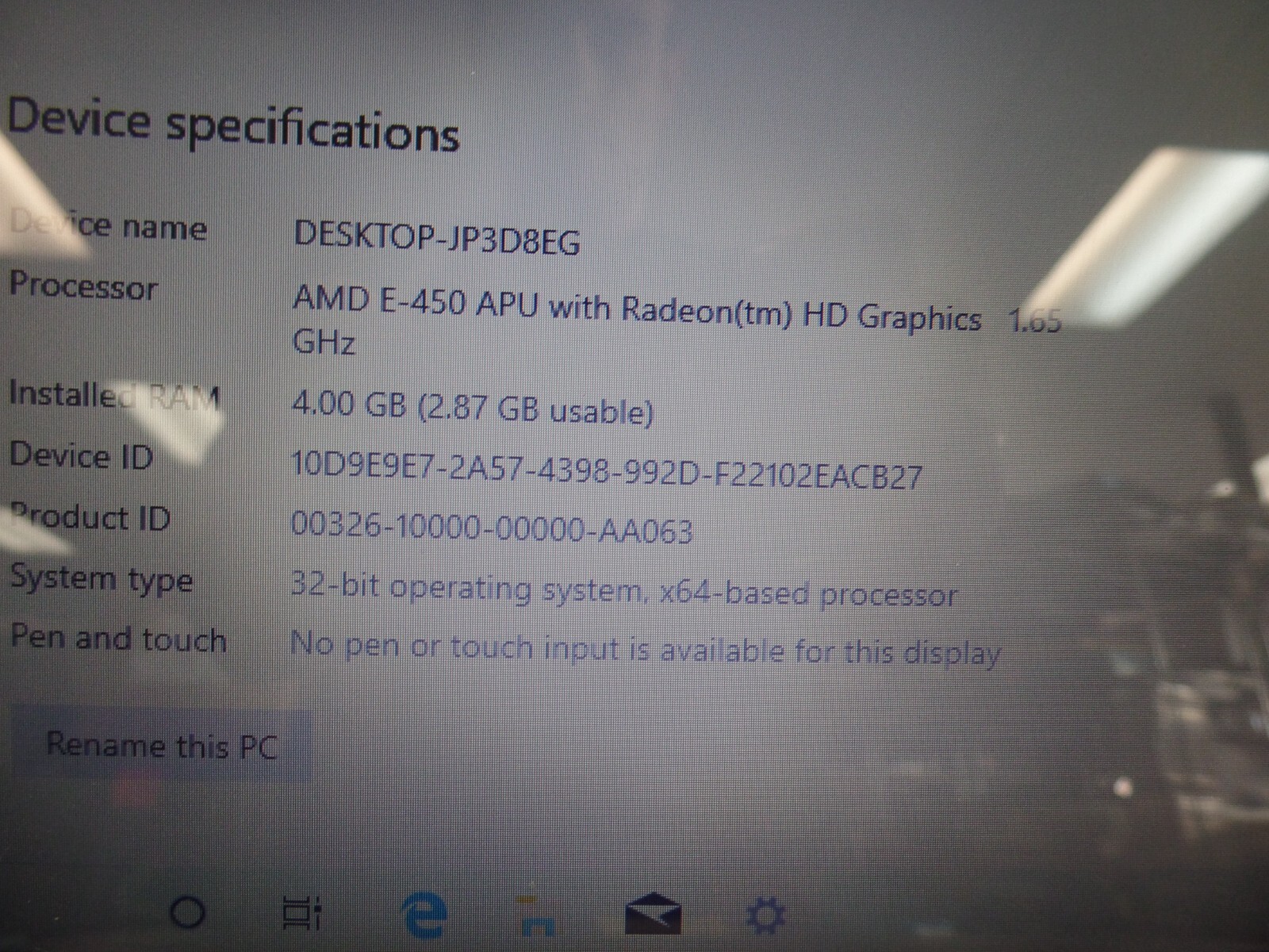 PARTS/REPAIR Lenovo B575 15.6″ AMD E450 Radeon 1.65GHz 4GB RAM 250gb HDD
