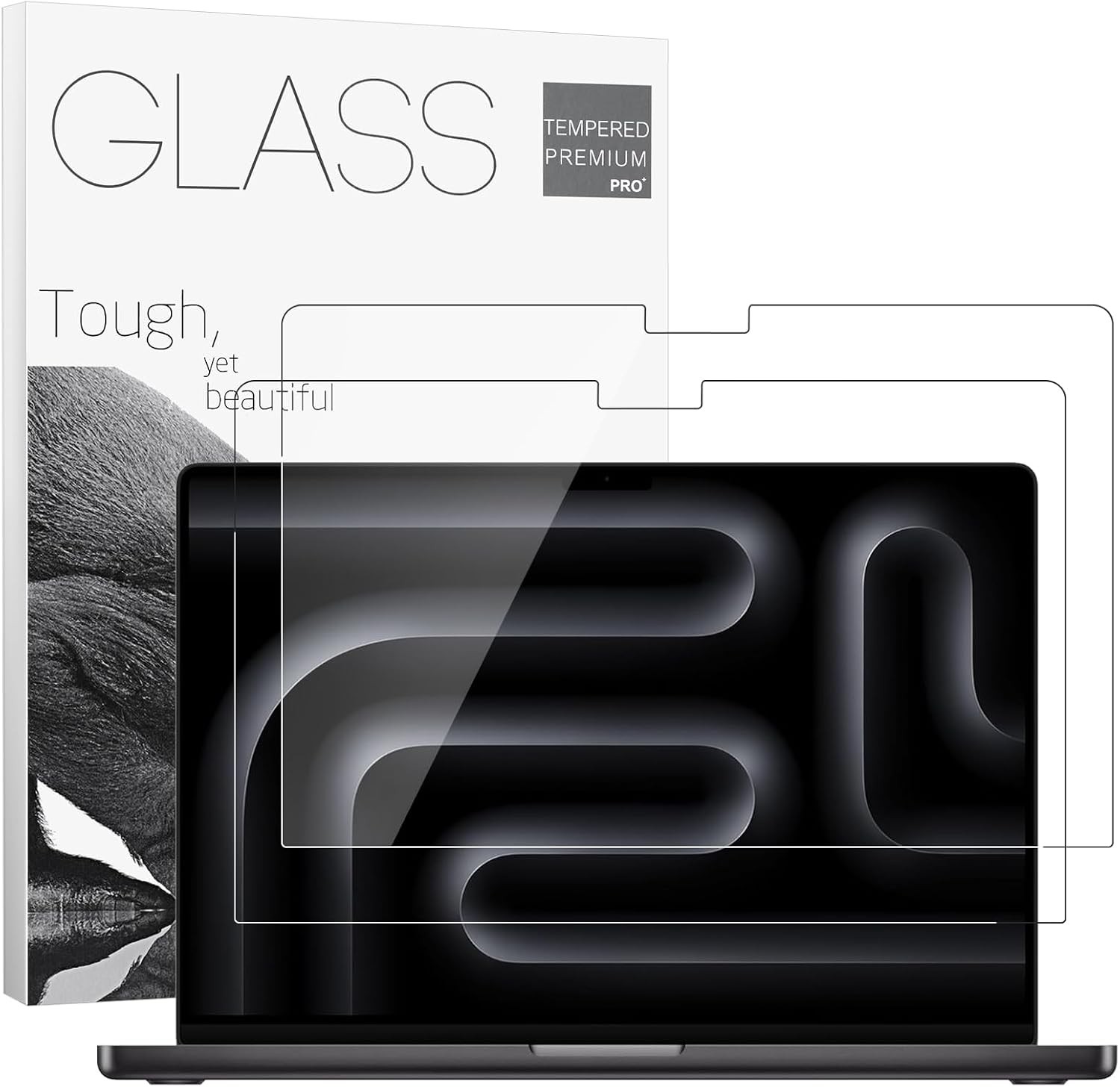 9H Tempered Glass 16″ Screen Protector for 2026 MacBook Pro 16.2 Inch Screen