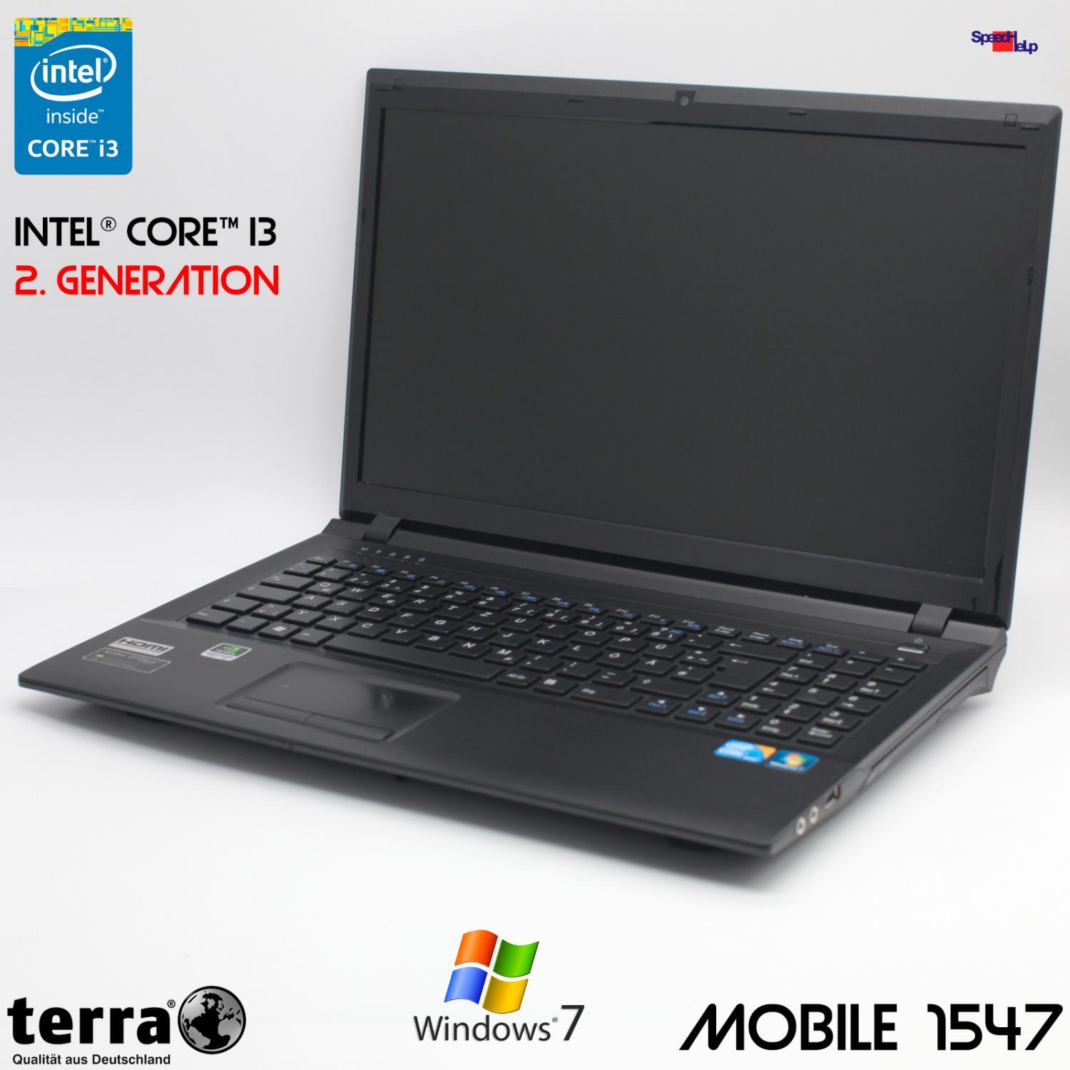 TERRA MOBILE 1547 NOTEBOOK LAPTOP WINDOWS 7 250GB HDD 4GB DDR3 DVDRW HDMI
