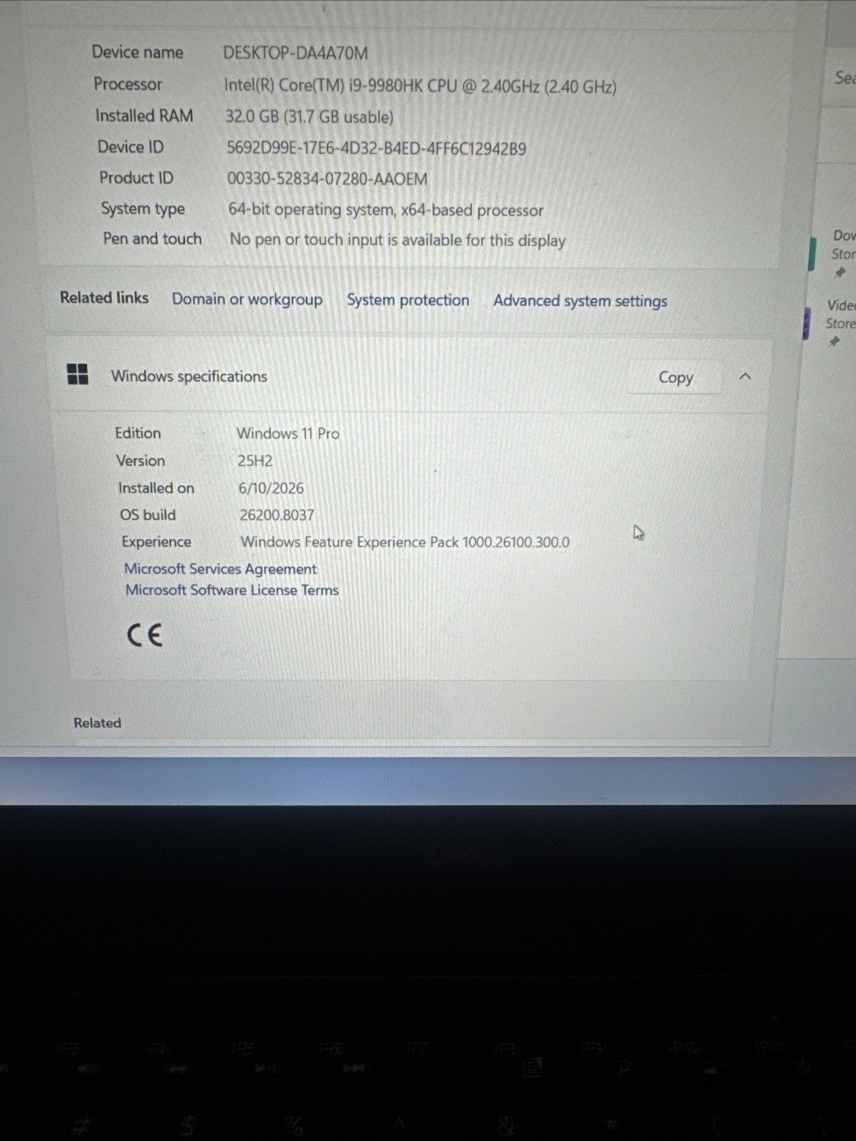 Dell Precision 5540 15.6” FHD i9-9980HK 32GB RAM 1TB SSD Win 11 Pro