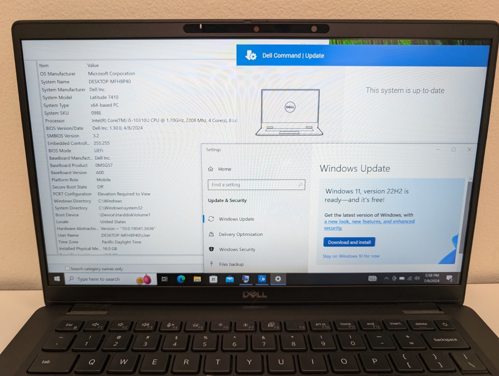 Dell Latitude 7410 14″ 1.7GHz i5-10310U 16GB 256GB SSD WARRANTY [GRADE A] [USA]