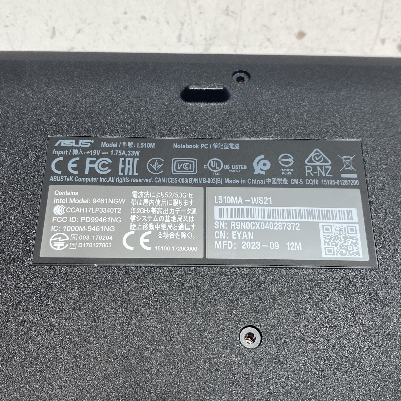 ASUS L510MA-WS21 2023 15.6″ Laptop Intel Pentium Silver For Parts or Repair