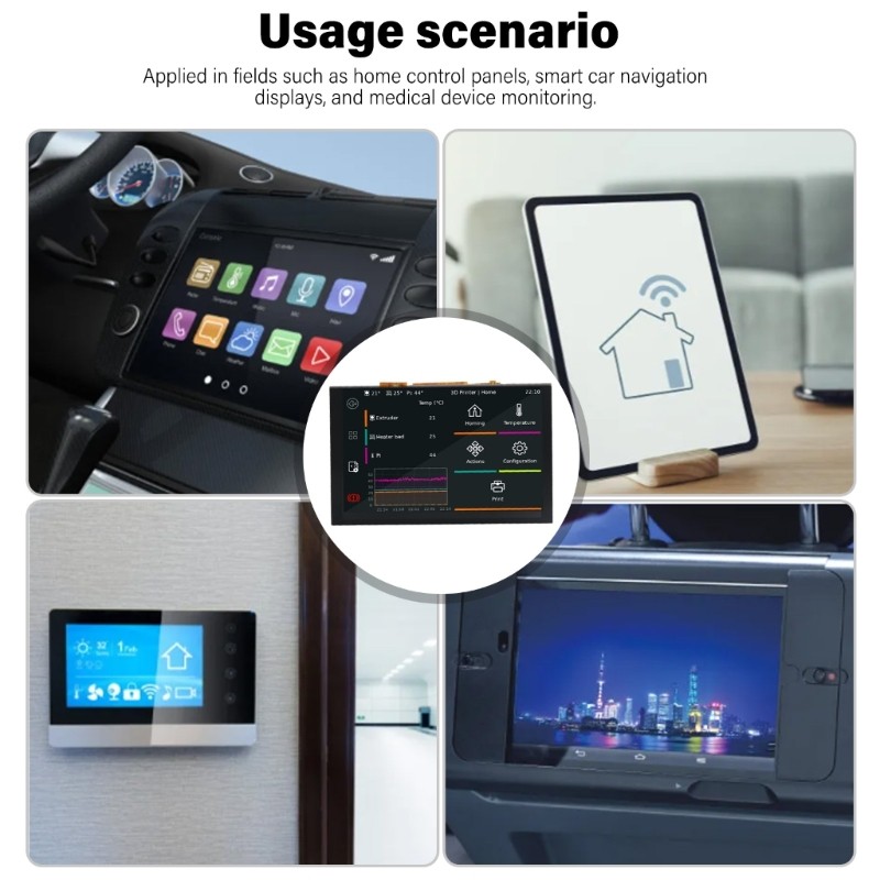 800×480 5inch for 4B/3B+/3A+/3B/2B Display with MultiTouch for