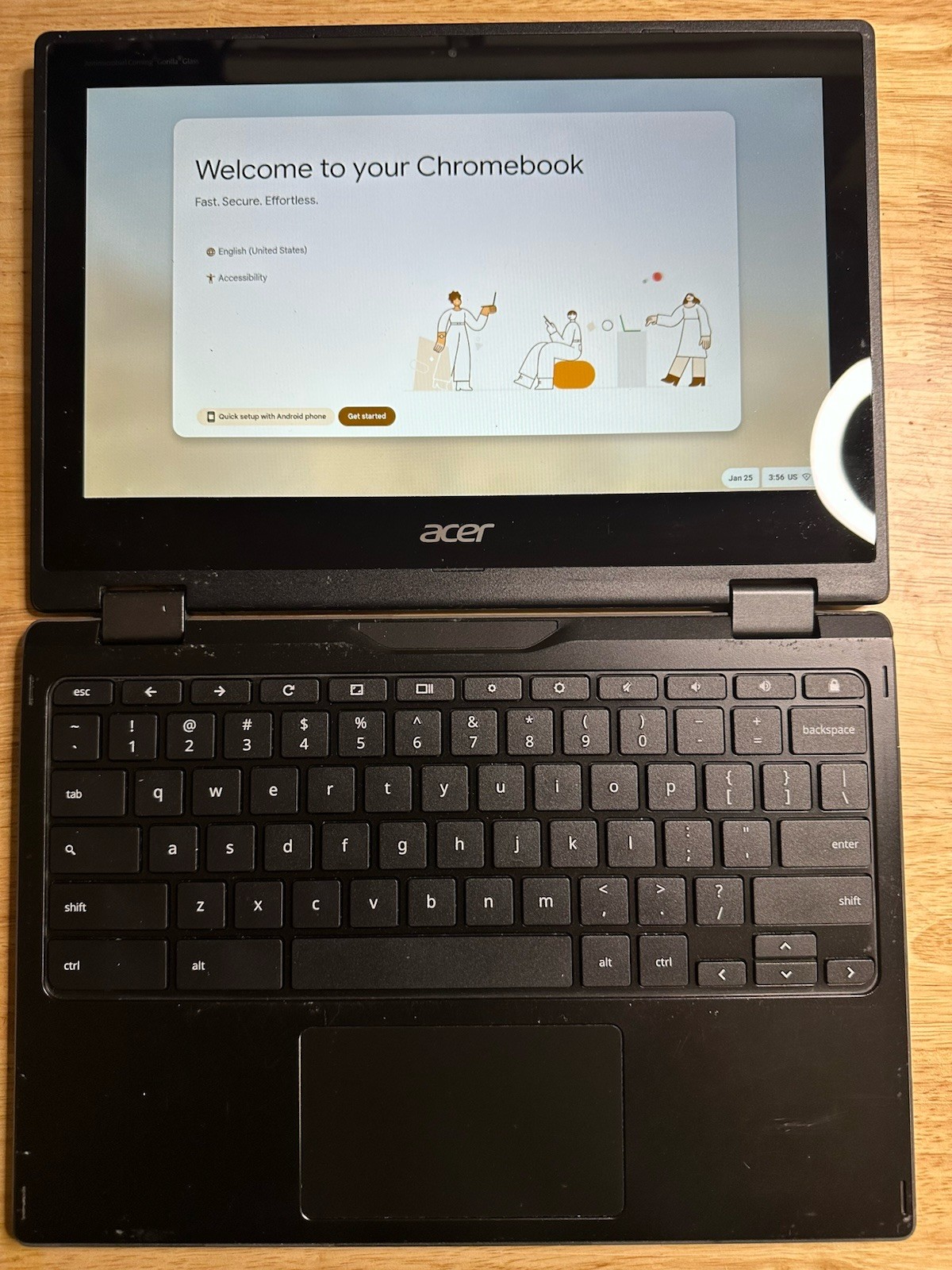 Acer Chromebook R752T 11.6″ Intel Celeron 4GB 32GB eMMC Wi-Fi Chrome OS Black