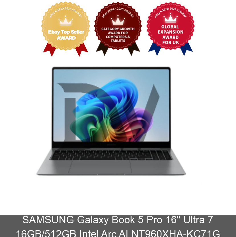 SAMSUNG Galaxy Book 5 Pro 16″ Ultra 7 16GB/512GB Intel Arc AI NT960XHA-KC71G
