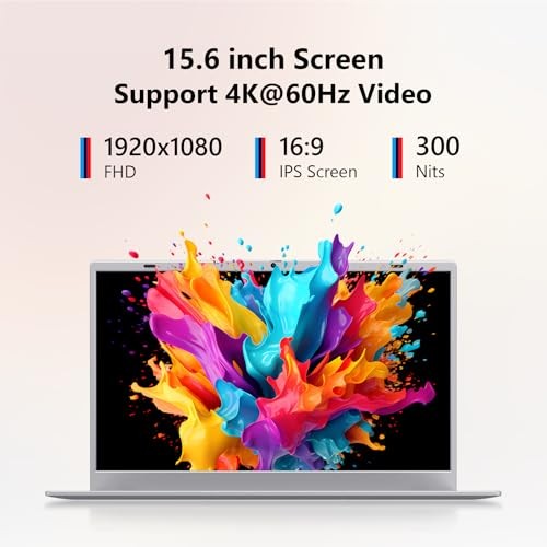 Laptop Computer, 15.6 inch Laptop with 1080P FHD IPS Display, 16GB RAM/512GB