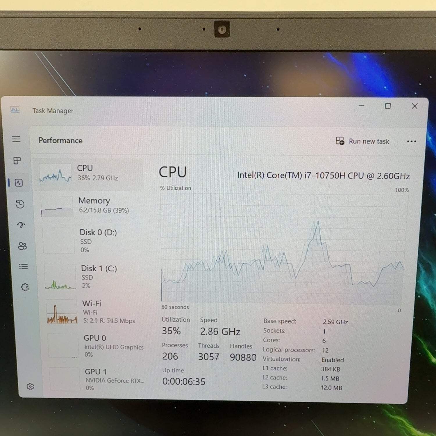 Acer Predator Helios 300 PH315-53 15.6″ i7-10750H 2.6GHz 16GB RAM 1.5TB RTX 3060
