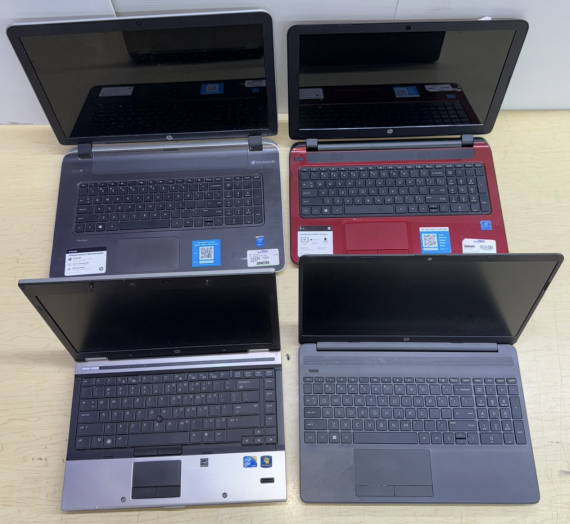 Lot of 4 HP Laptops (PARTS/REPAIR)