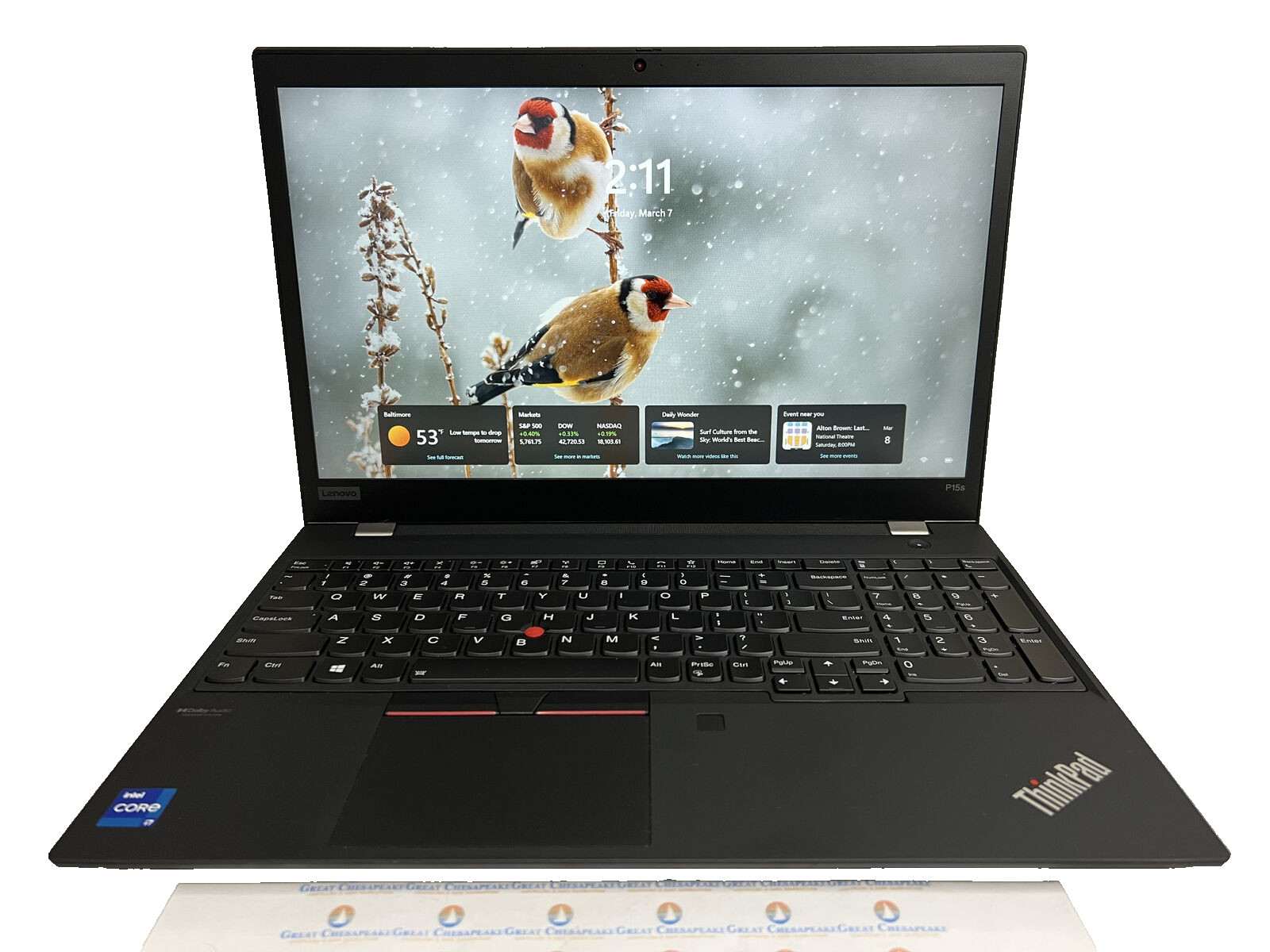 Lenovo ThinkPad P15s 1TB SSD 8GB Ram i7-10510U Win11Pro 15.5″ w/Charger!