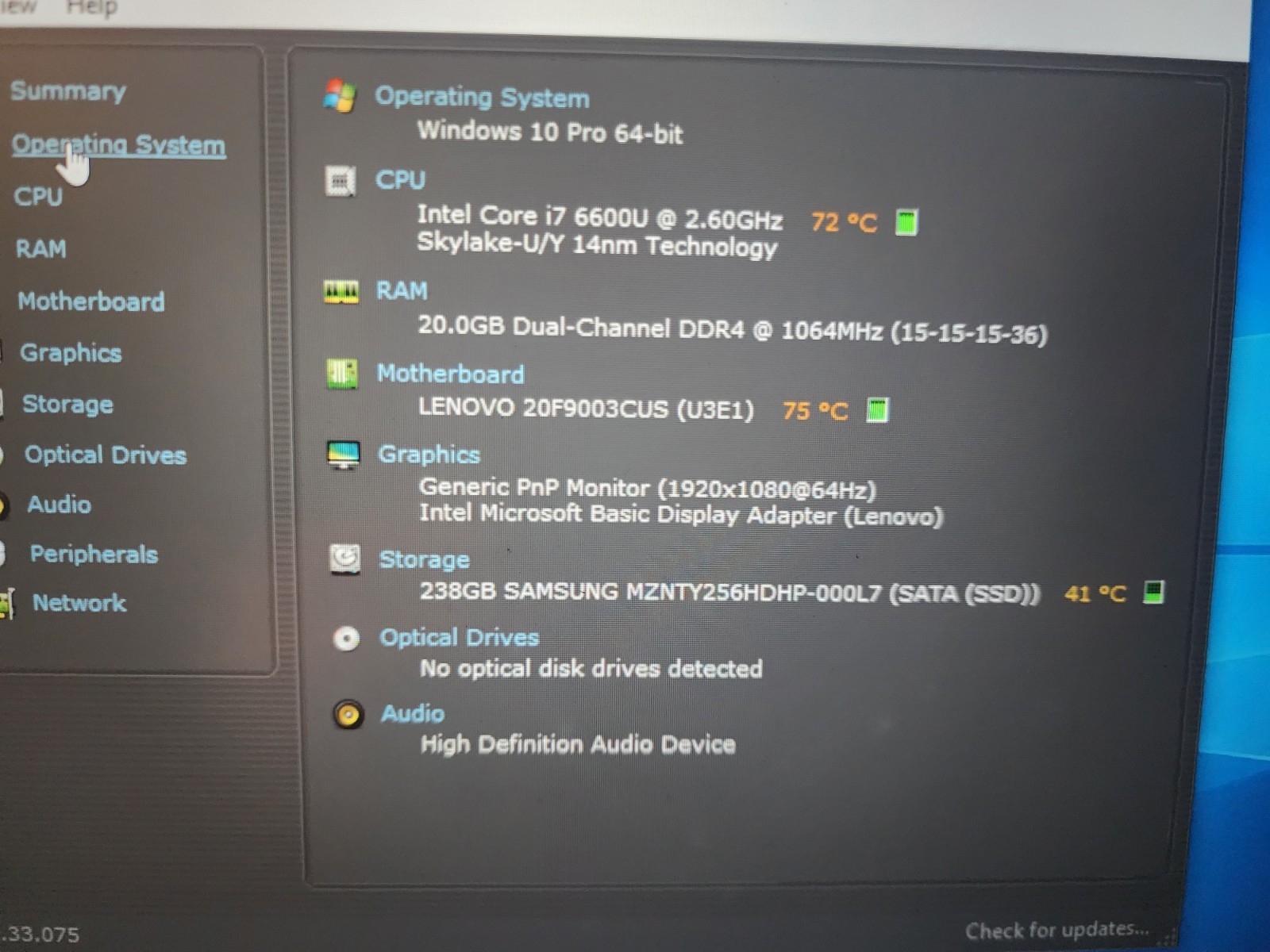 Lenovo ThinkPad T460s i7 / 20GB DDR4 / 256GB SSD Win10pro