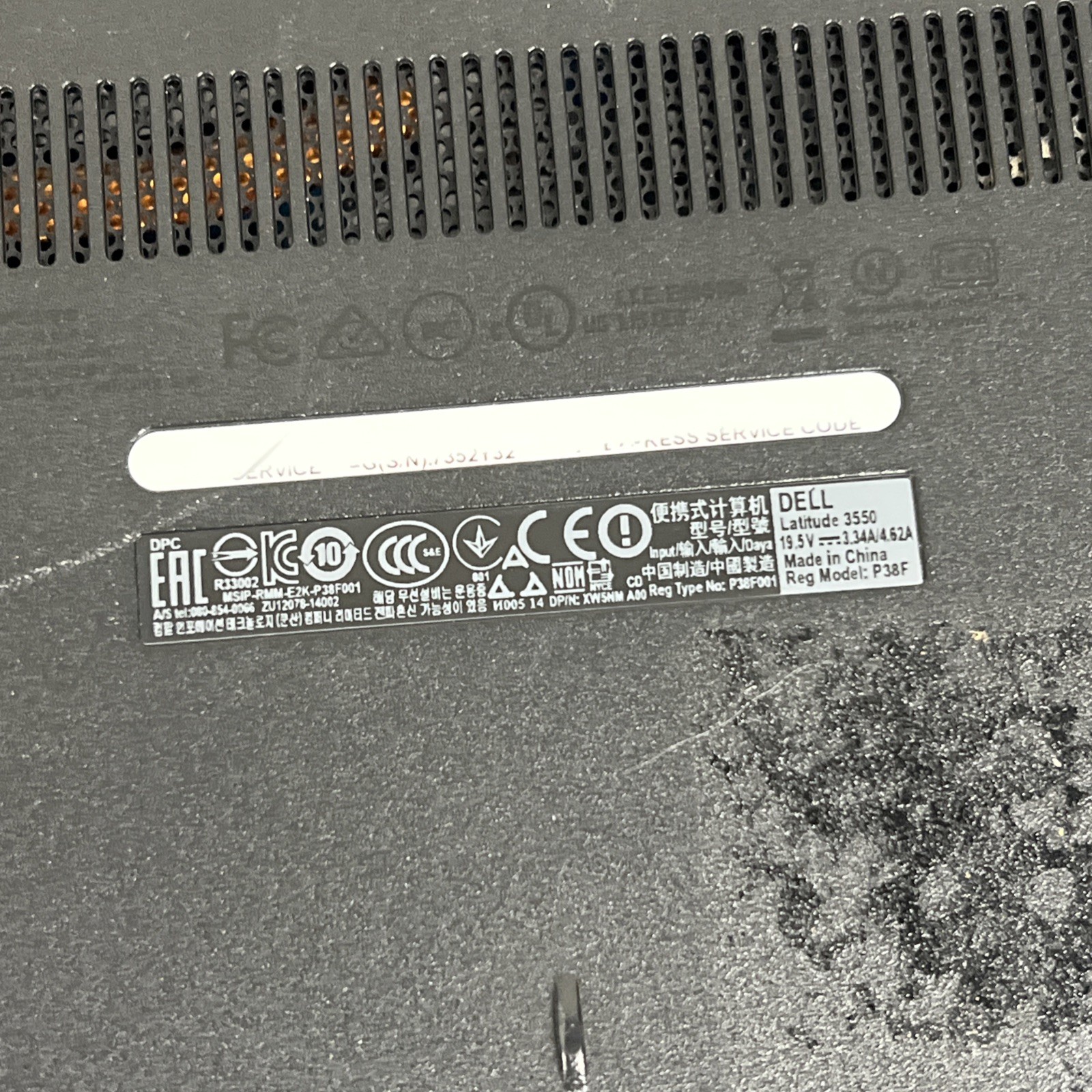 Lot Of 2 Dell Latitude 3550 i3-4005U 8GB Ram – No HDD, No OS – (Read)