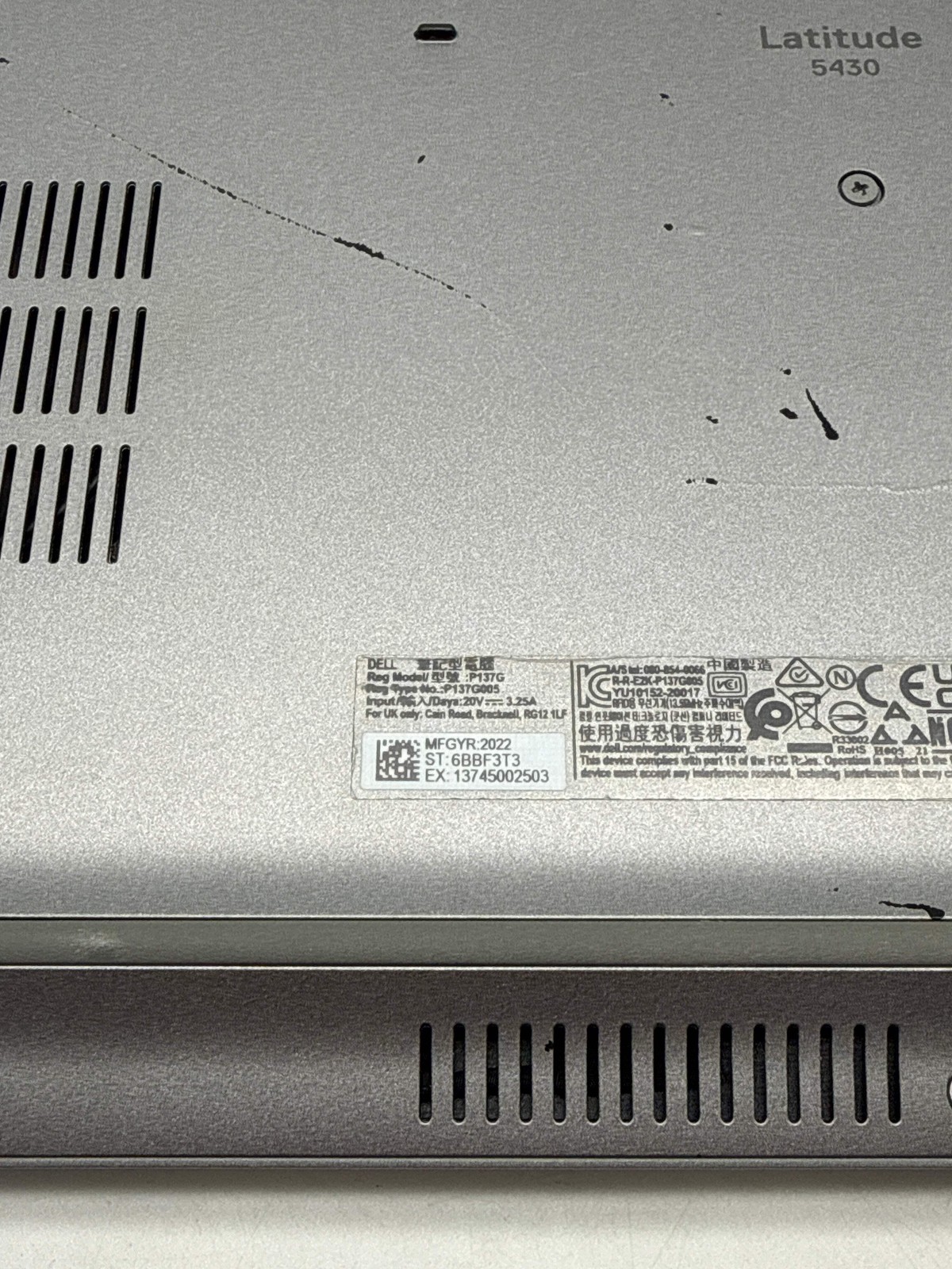 Dell Latitude 5430 14″ Intel Core i5-1235U 16GB RAM 256GB SSD – Used