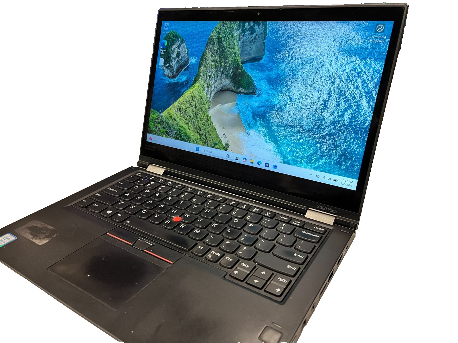 WORKING Lenovo ThinkPad X380 Yoga 13.3″ i5-8250U 128GB SSD 8GB DDR4 Black laptop