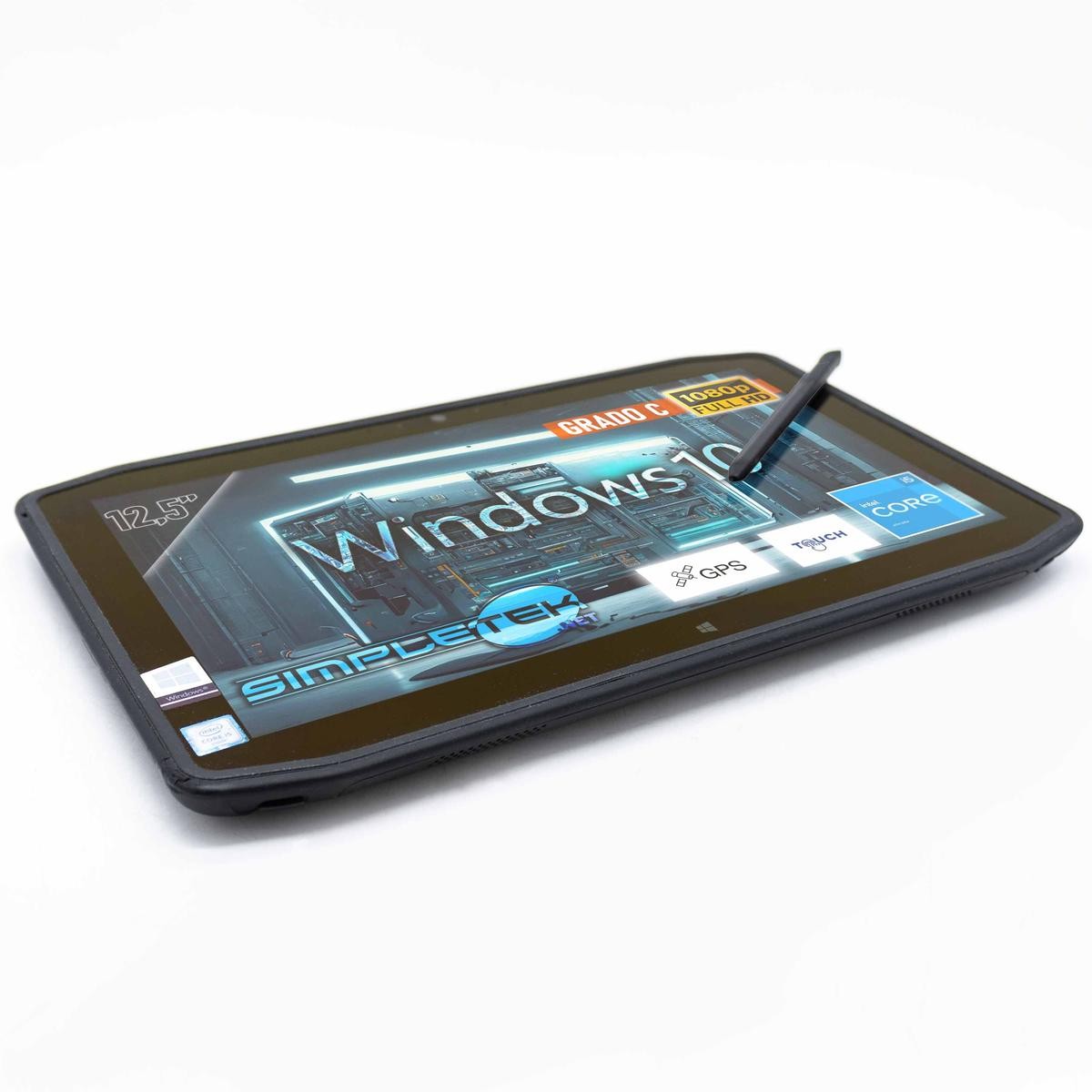 Zebra R12 I5 12.5″ Tablet Touchscreen Rugged Windows 10 8gb 480gb Lte 4g Gps_