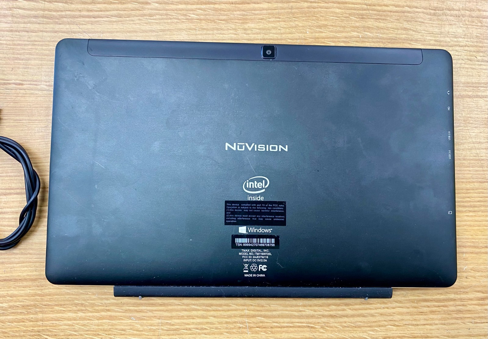 NuVision TM116W725L 11.6″ 2-in-1 Tablet Laptop Intel Atom 2GB RAM 32GB Working