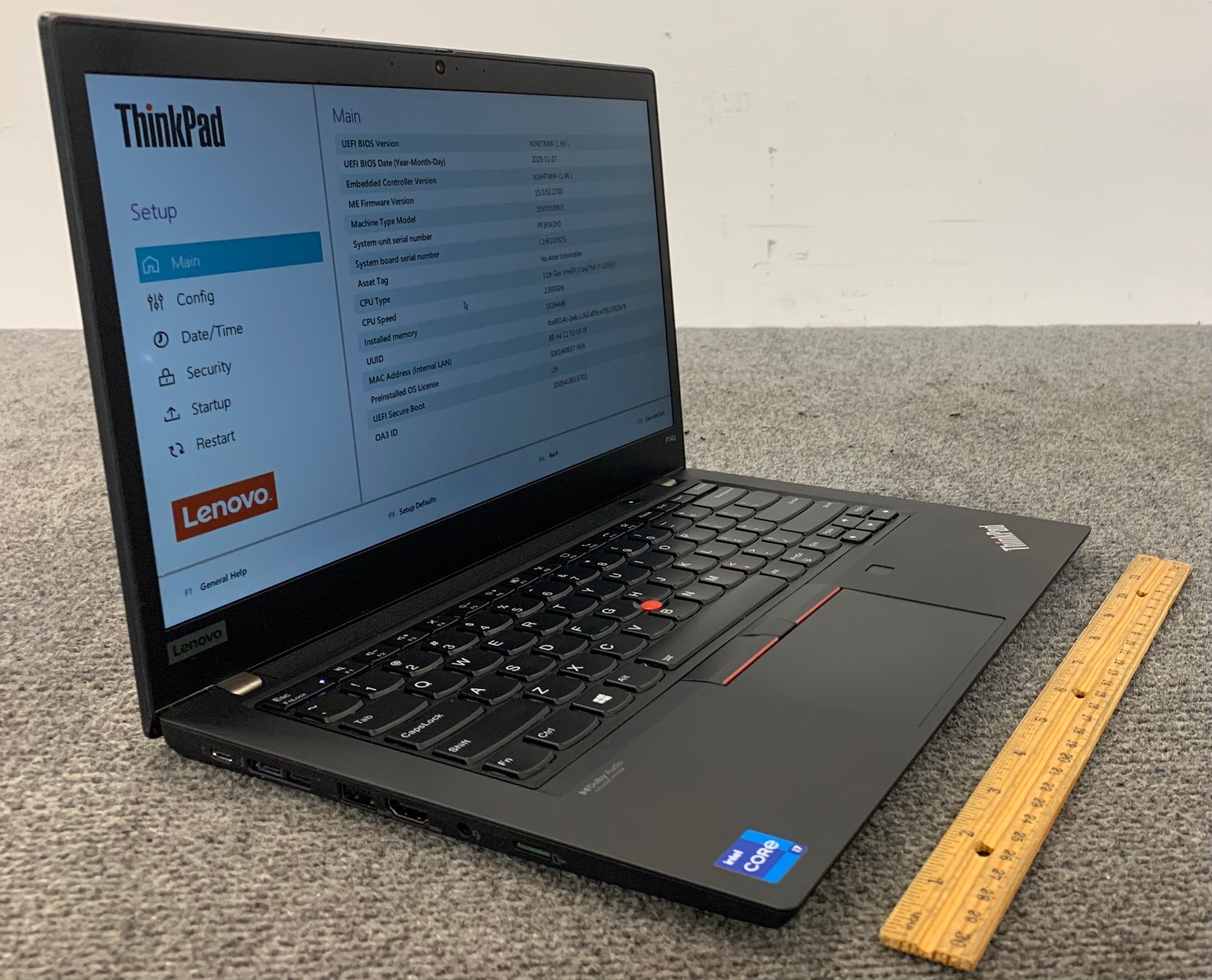 Lenovo ThinkPad P14s Gen 2i 14″ i7-1165G7 16GB RAM, No Storage, Remote Managed