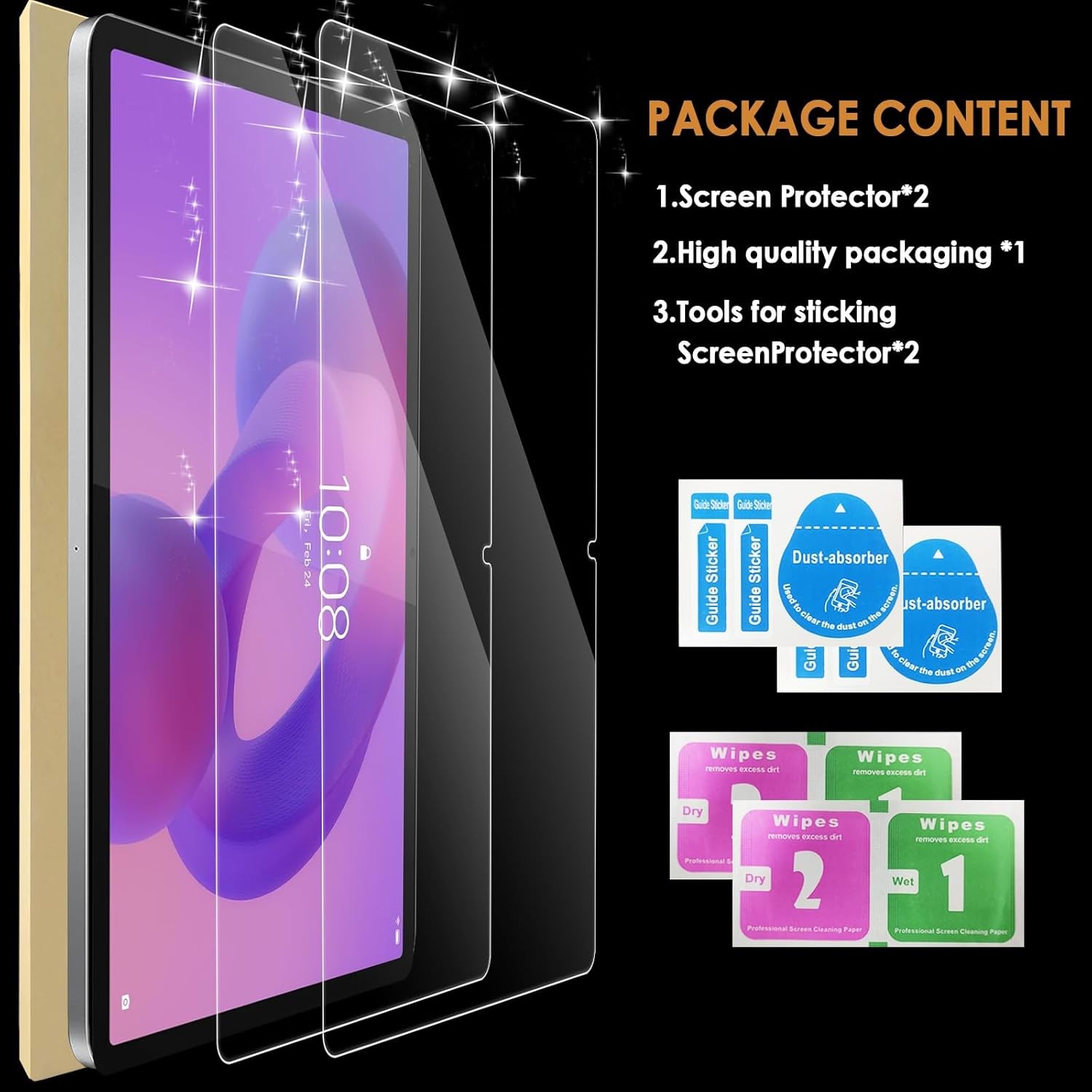 2-Pack Screen Protector Compatible with Lenovo Idea Tab 2025/Tab M11 2024/Tab K1