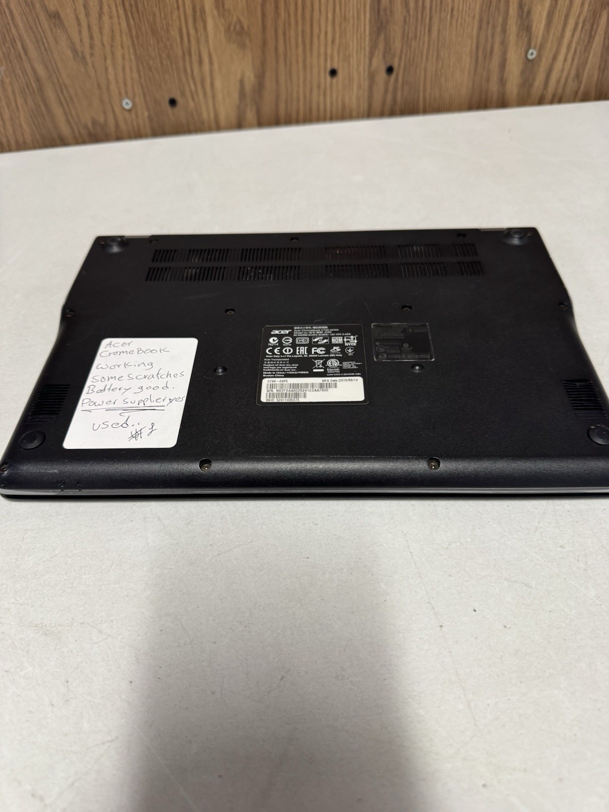 Acer Chromebook C740-C4PE 11.6” Laptop ChromeOS | Battery Good |