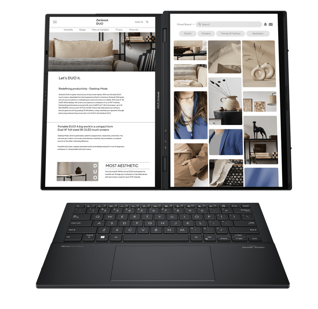 ASUS Zenbook DUO 14.0″ 1920 x 1200 Ultra 9 285H 32GB RAM 2TB SSD Windows 11 Home