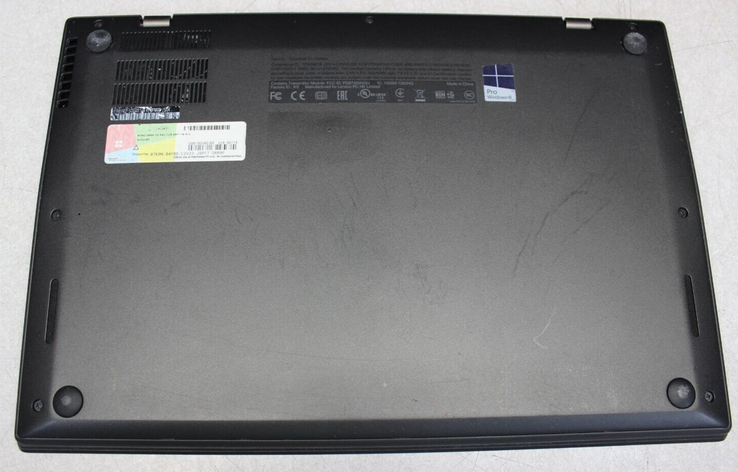 Lenovo X1 Carbon I7-5600U M.2 256GB-8GB LPDDR3 Win11Pro