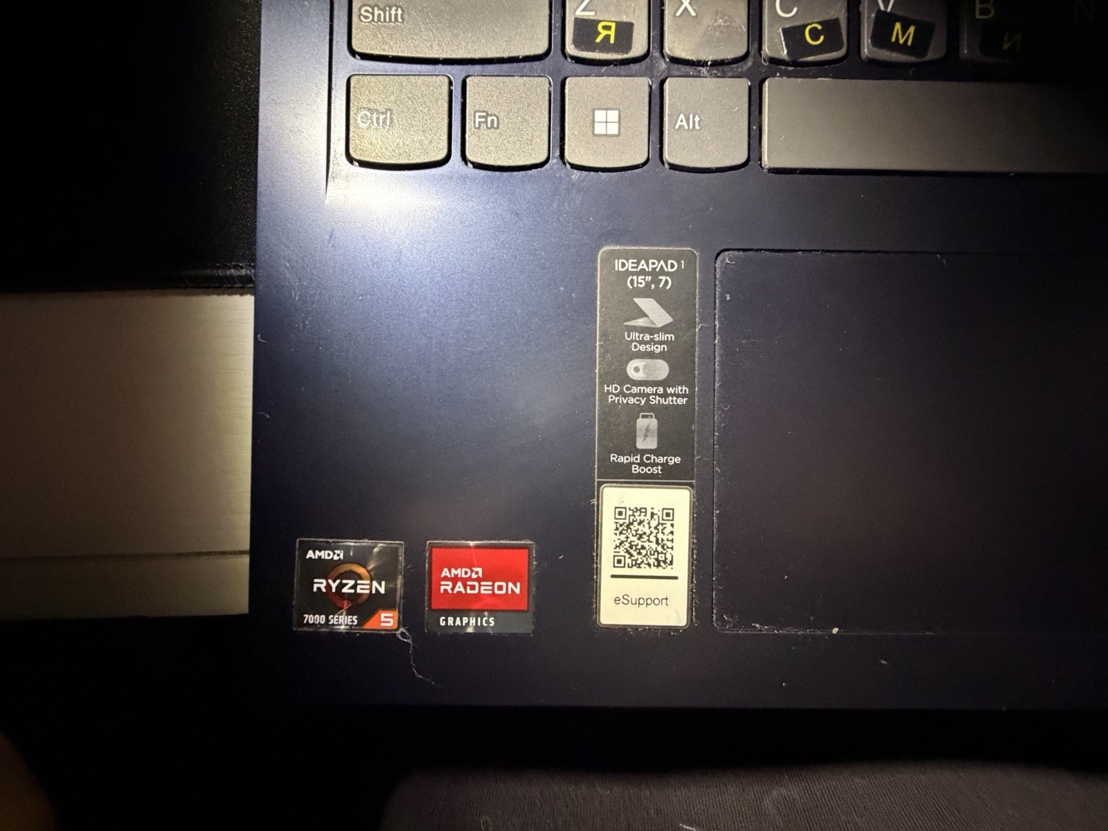 Lenovo IdeaPad 1 15″ AMD Ryzen 5 7000 Series Laptop Windows 11 Blue Radeon