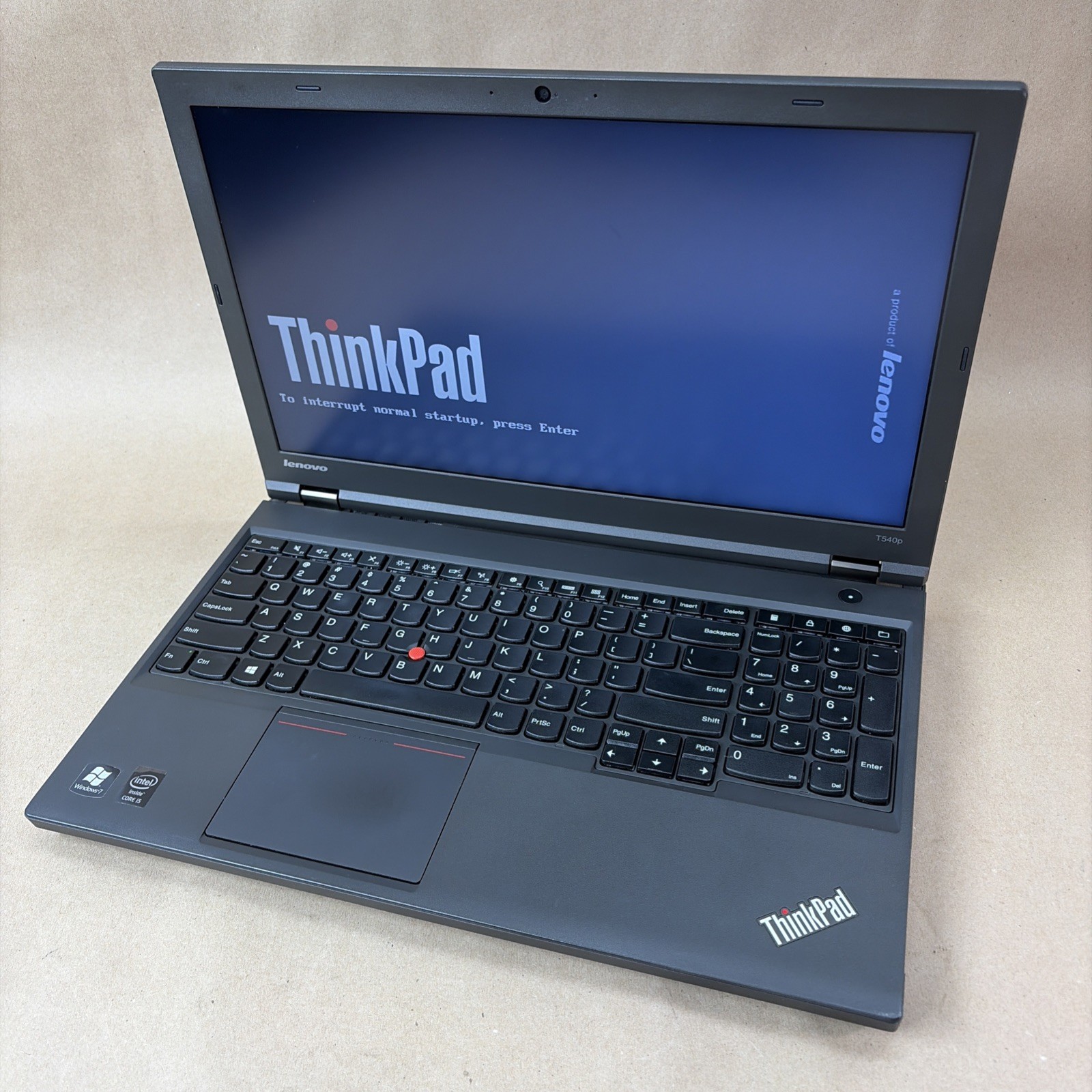 Lenovo ThinkPad T540p i5-4300M 8GB RAM Boots BIOS No OS No Charger