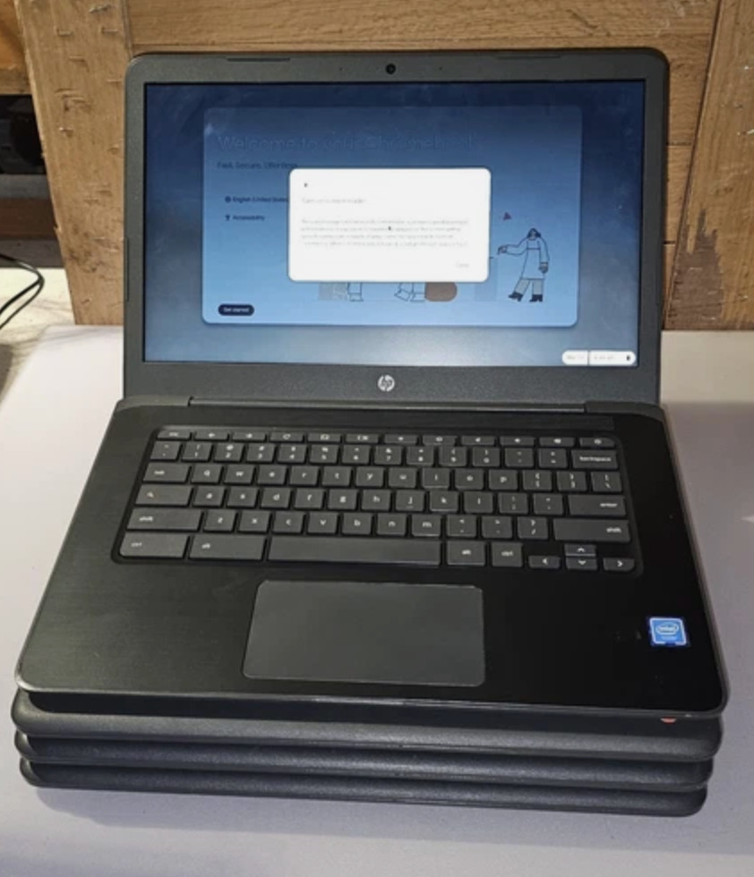 Lot of 10 HP Chromebook 14 G5 Intel N3450 1.1GHz | 4GB |32GB Touch Screen Laptop