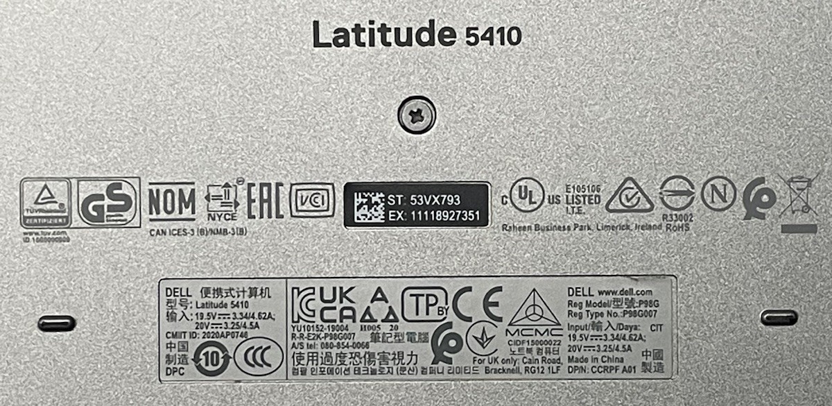 Dell Latitude 5410 14″ (i5-10210u 1.60GHz – 8GB RAM – 256GB SSD – Win11Home)