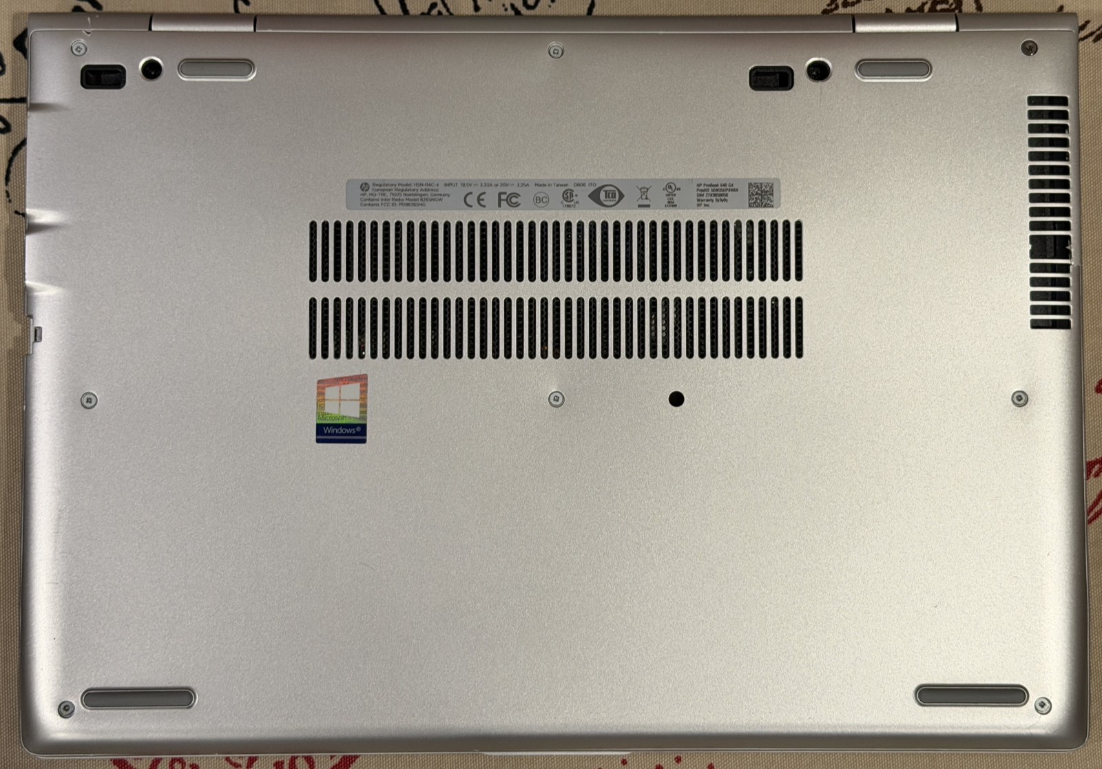 HP ProBook 640 G4 16GB RAM Intel Core i5-8350U@1.70GHz 14″ 45 Watt Power Adapter