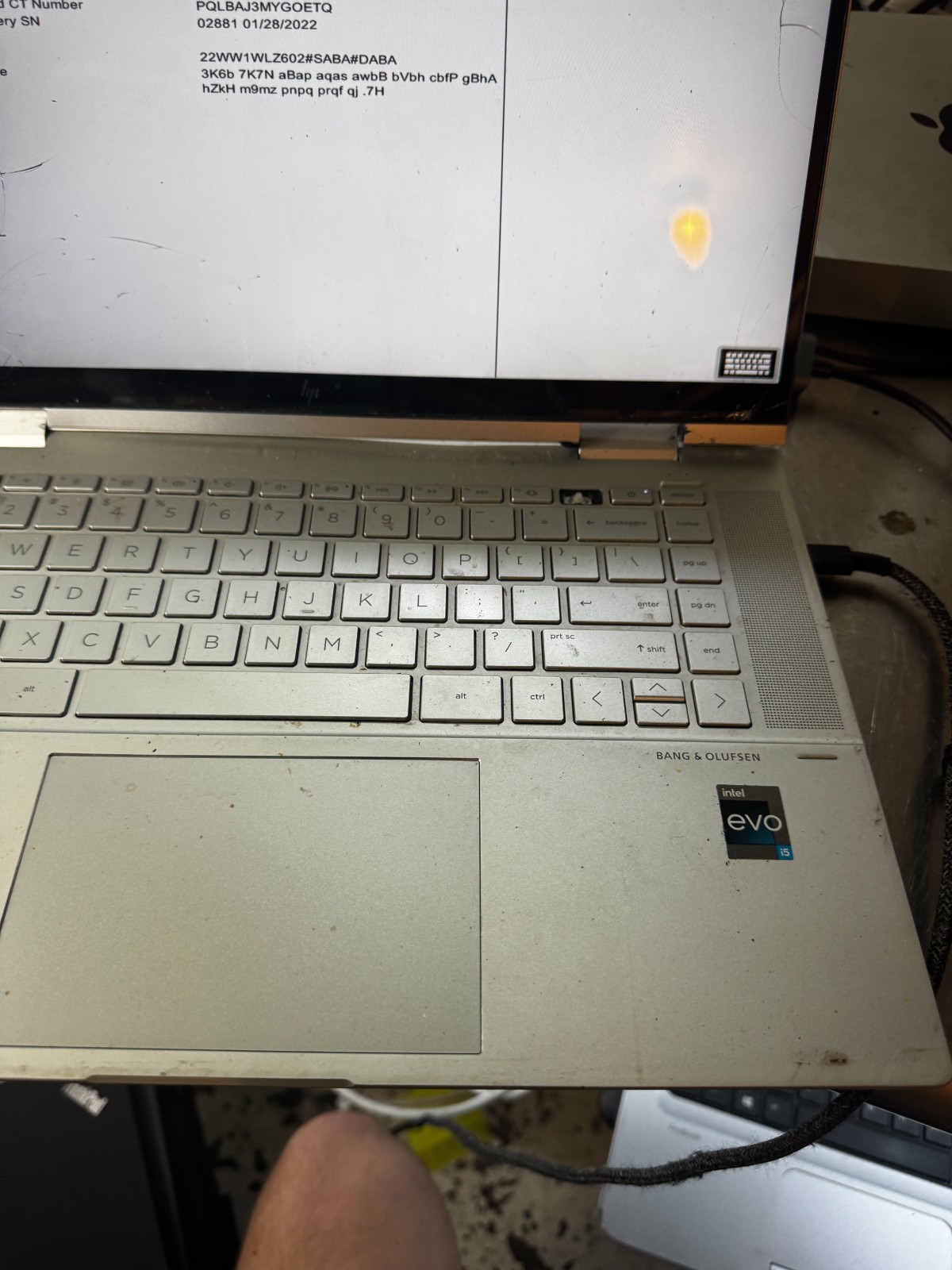 HP Envy x360 2-in-1 Core i5-1235U, 8GB RAM Laptop for Parts/Repair #5813