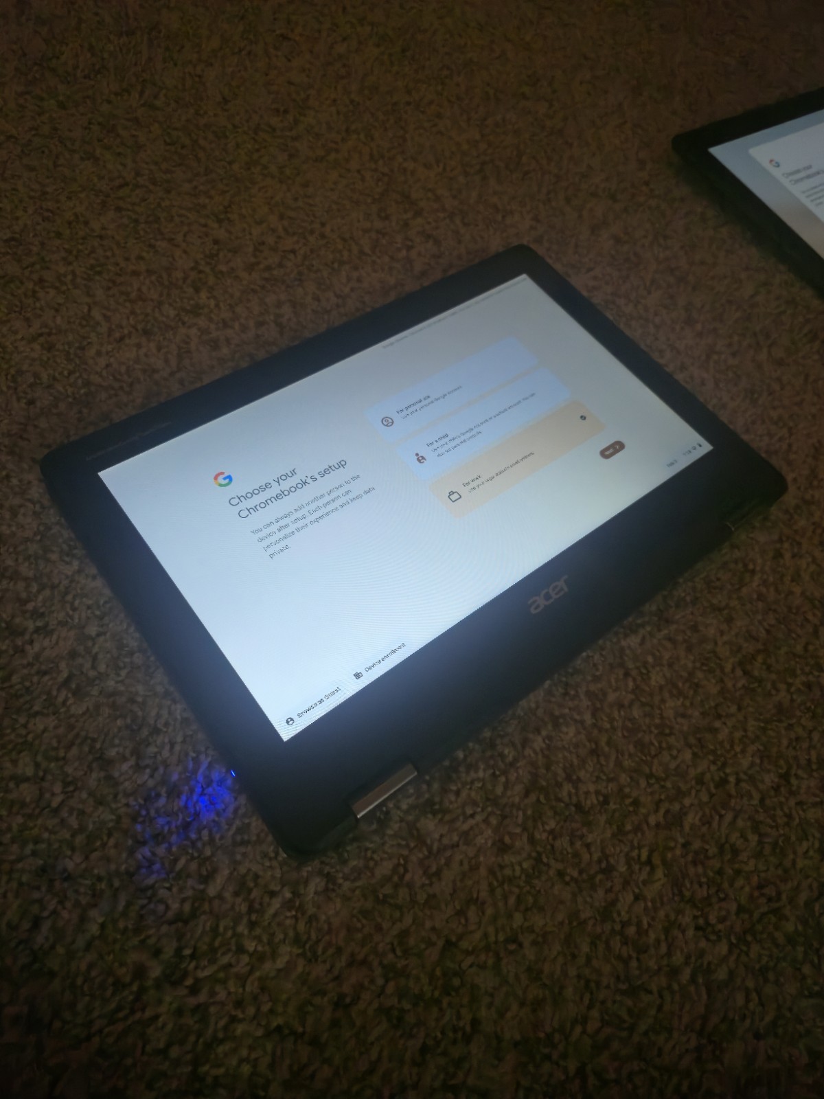 Acer Chromebook Spin 11 2 in 1 11.6″ Touchscreen Intel 4GB RAM 32GB HD