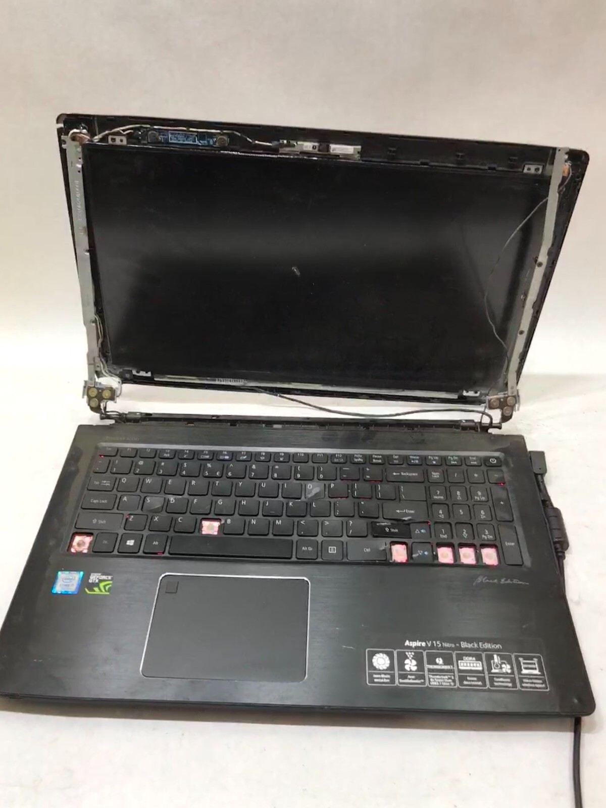 Acer Aspire V15 Black Edition VN7-593G-76SS Intel i7 7th Gen NO RAM GTX 1060 -DW