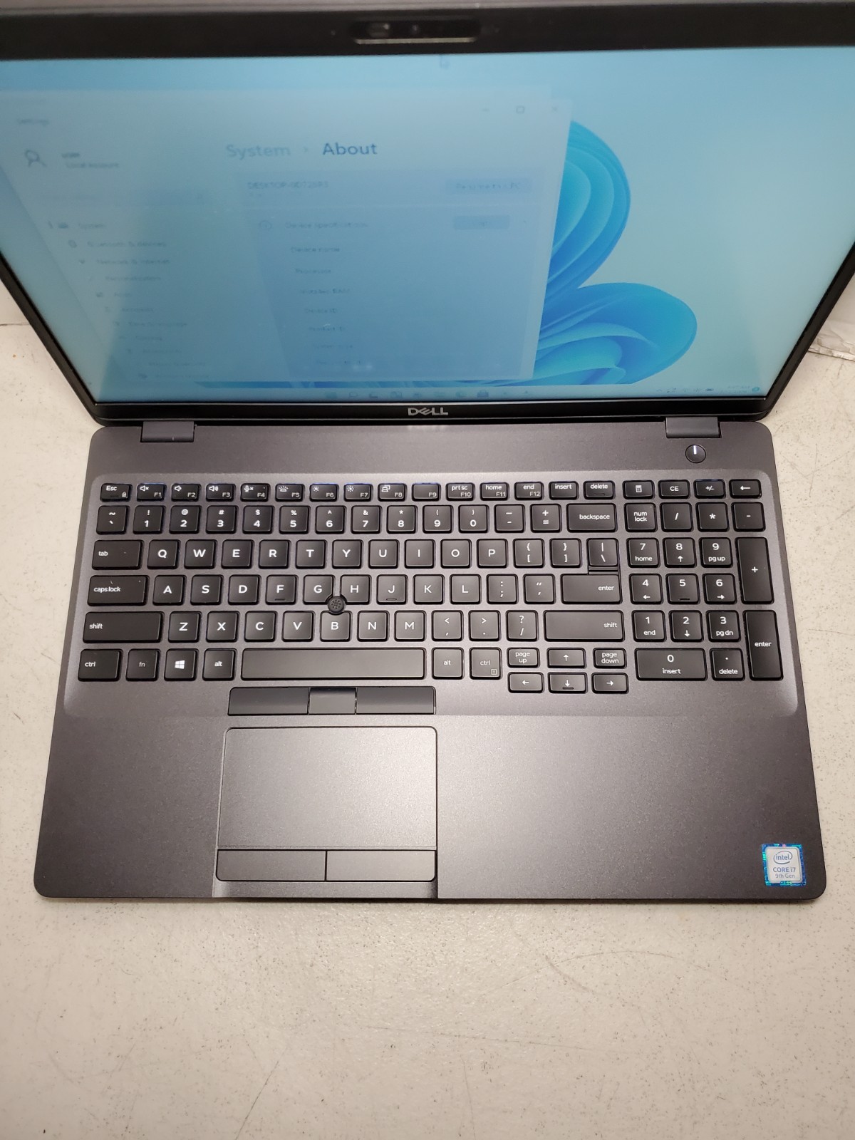 Dell Precision 3541 15.6 i7-9850H 2.60GHz 16GB 256GB SSD Quadro P620 Win11 #69