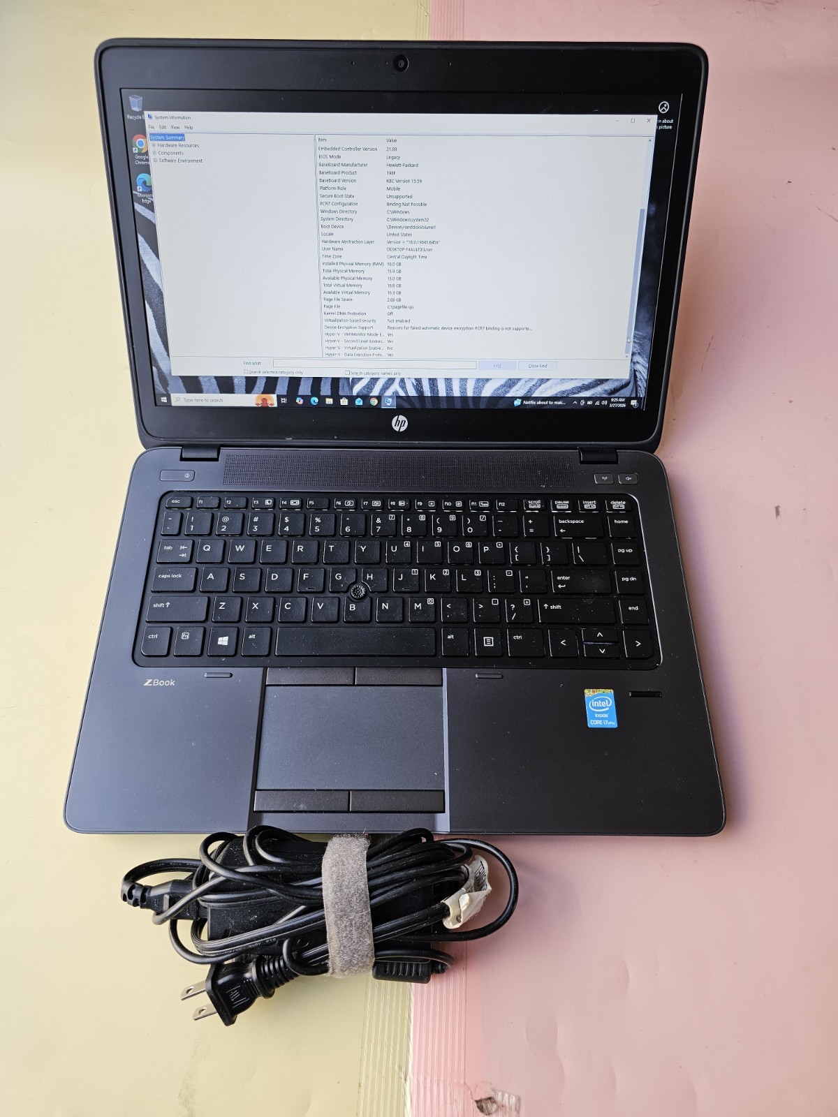 HP ZBook 14 Intel Core i7-4600U 16GB RAM 750GB HDD WEBCAM BACKLIT 1600X900