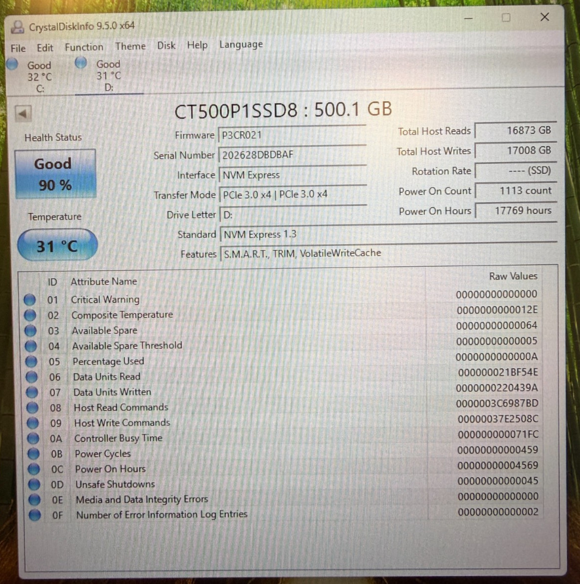 DELL PRECISION 7750 17.3″ i9-10885H 32GB (2)500GB SSD NVIDIA RTX 3000 WIN 11 PRO