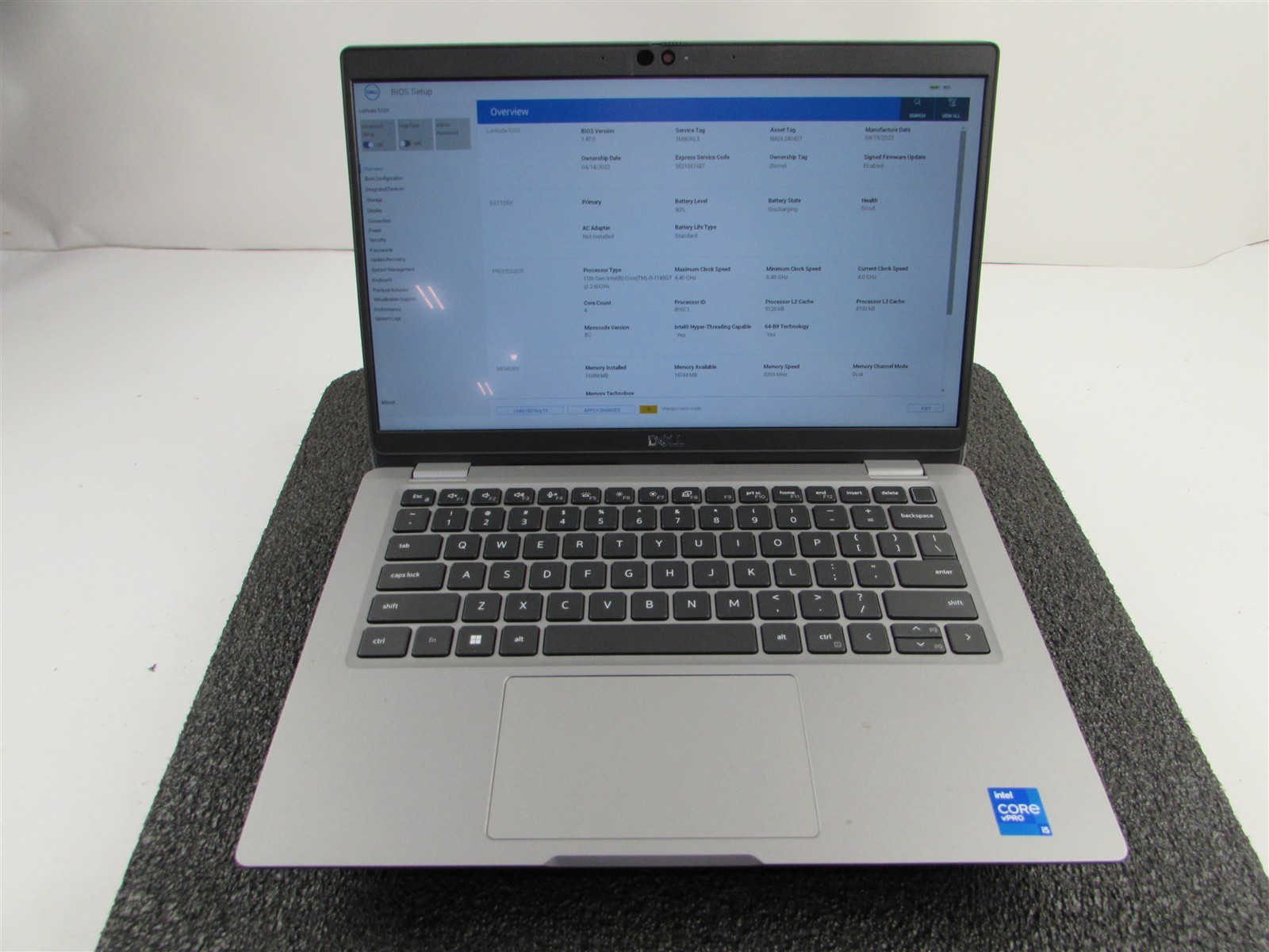 DELL LATITUDE 5320 (LAPTOP) TOUCHSCREEN I5-1145G7 512GB SSD 16GB RAM NO O.S