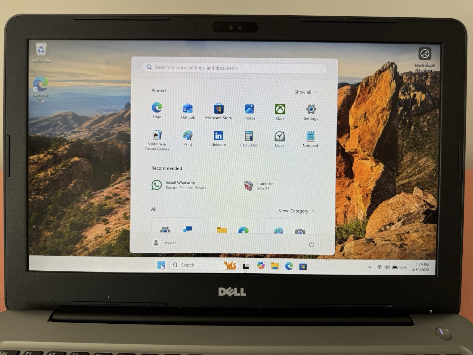 Dell Inspiron 15 5567 Laptop AMD 12GB RAM, 1TB HDD, Win 11 Reconditioned